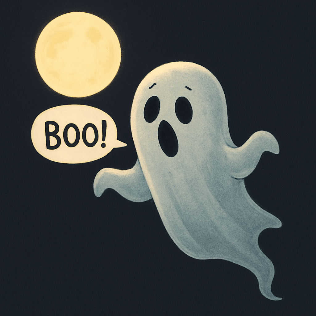 Ghost on Halloween night