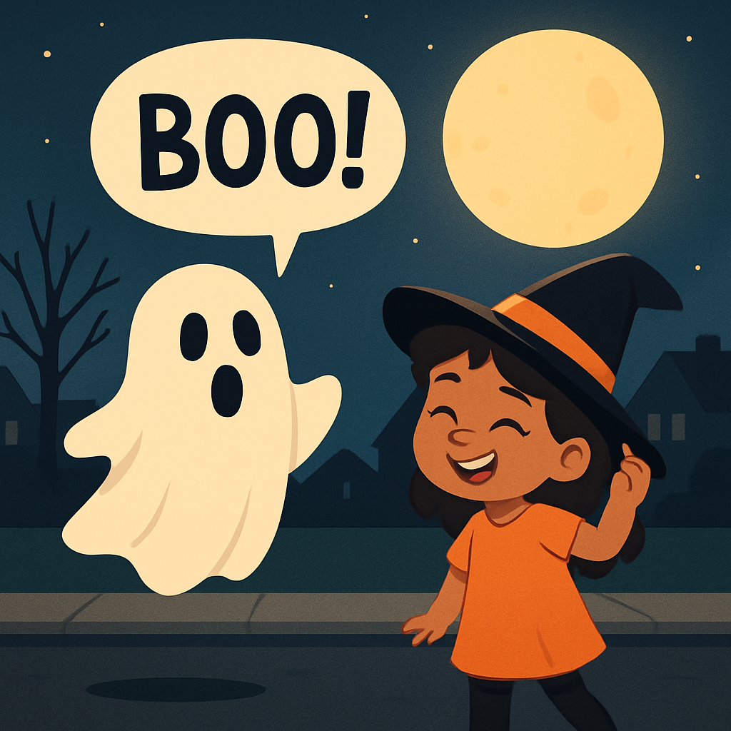 Ghost trying to scare people
