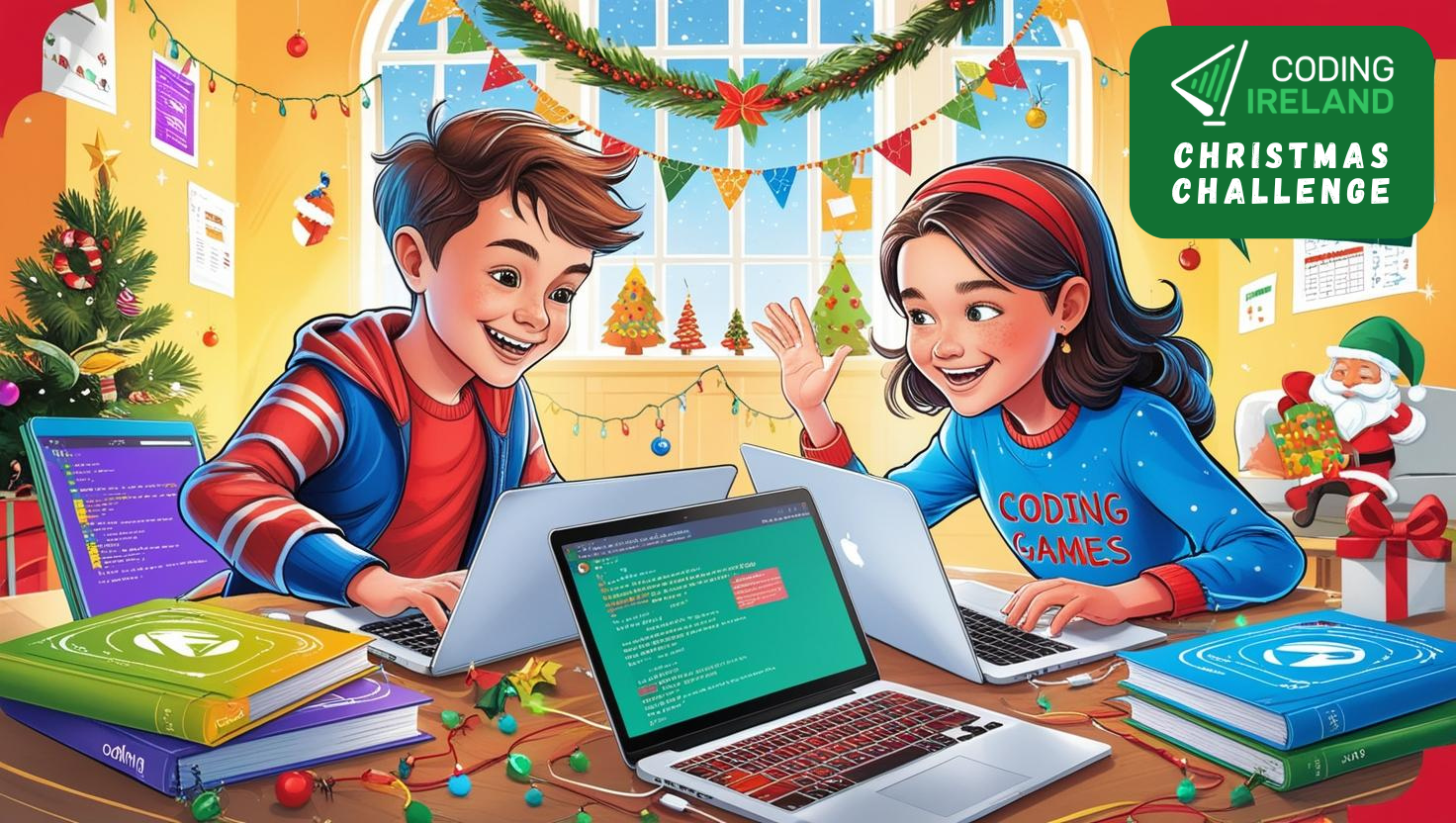 Invite Your Students to Join the Coding Ireland Christmas Challenge 2024! 🎄🎅