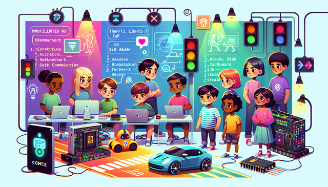 Traffic Lights and Car Communication | Junior Cycle Lesson | Coding Ireland
