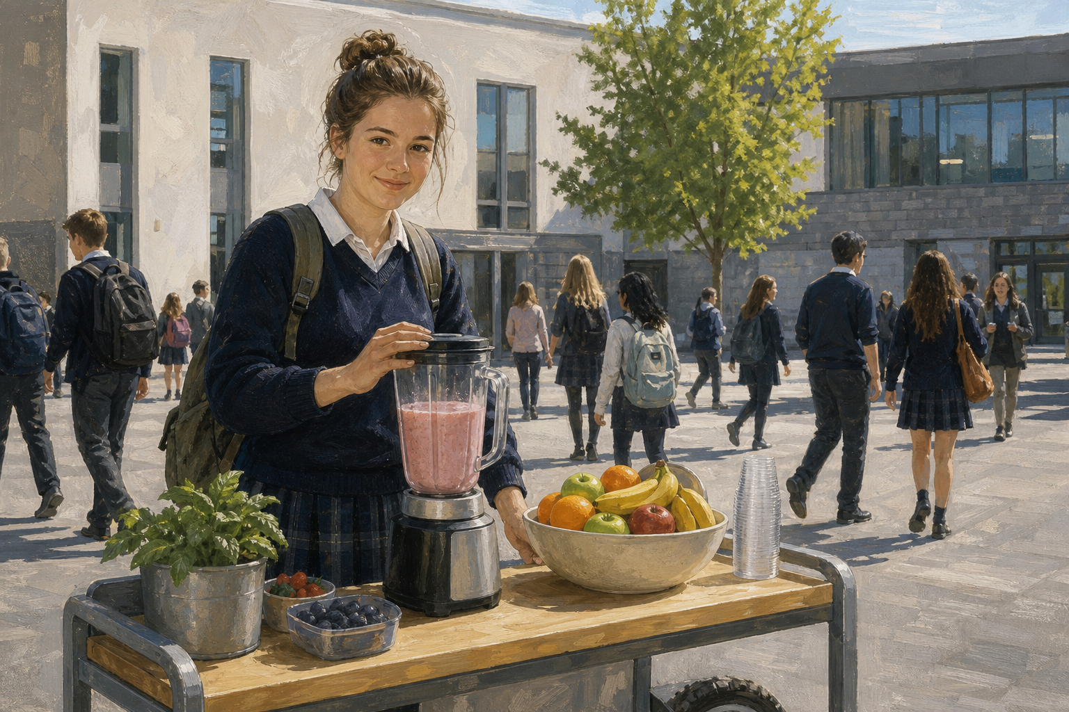 Illustration for Try It Yourself: The School-Yard Smoothie Cart