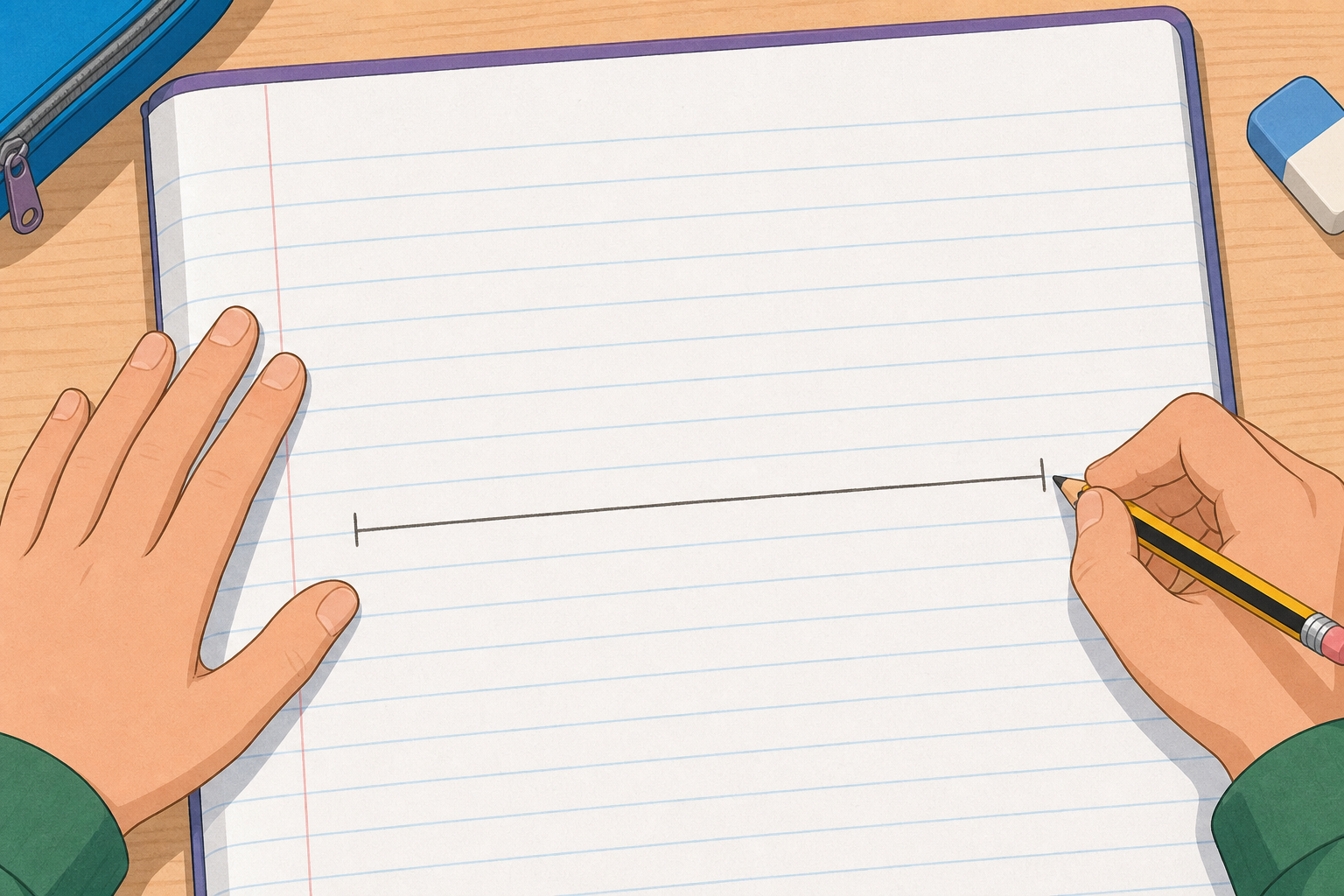 Illustration for Sketch the Number Line in Your Copy