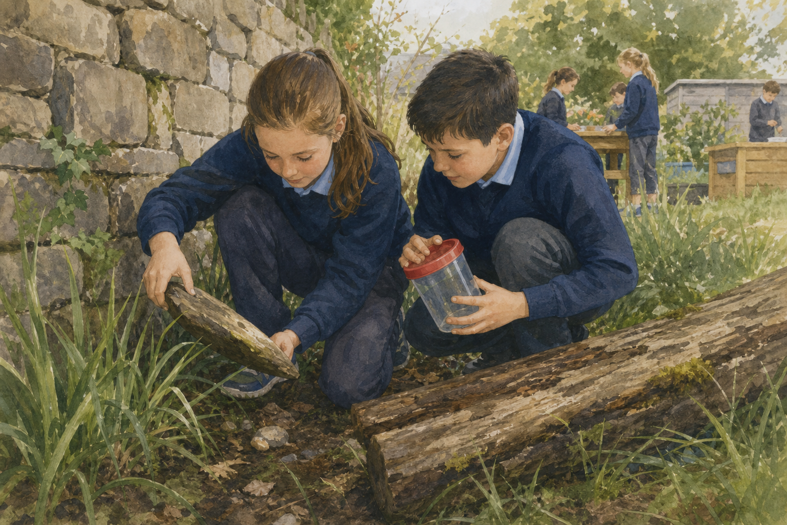 Illustration for Minibeast Hunt Across Microhabitats