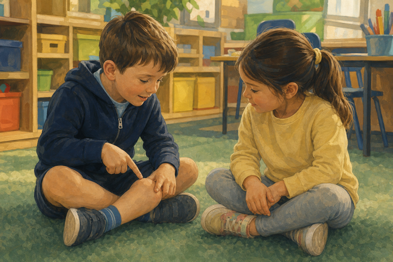 Illustration for Show and Tell Our Body Parts