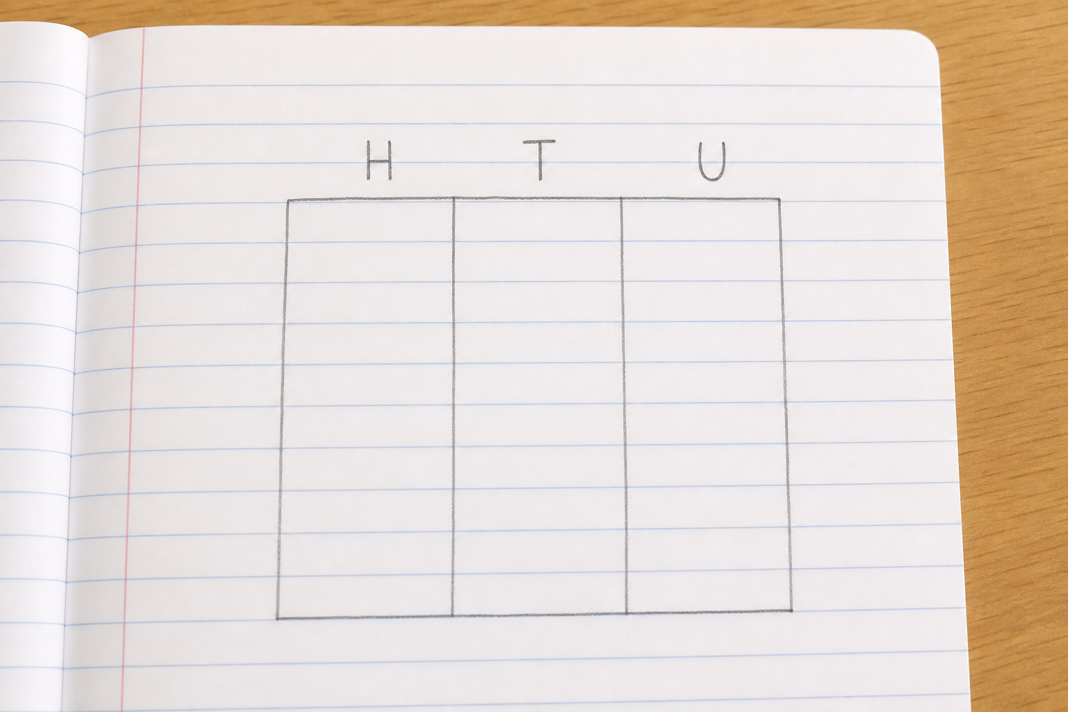 Illustration for Sketch the Columns in Your Copy