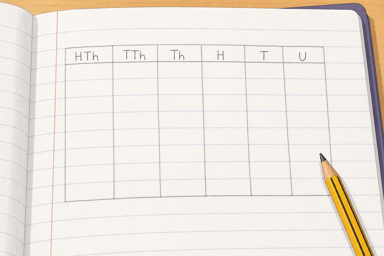 Illustration for Sketch the Columns in Your Copy