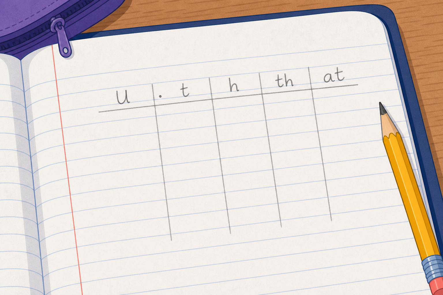 Illustration for Sketch the Columns in Your Copy