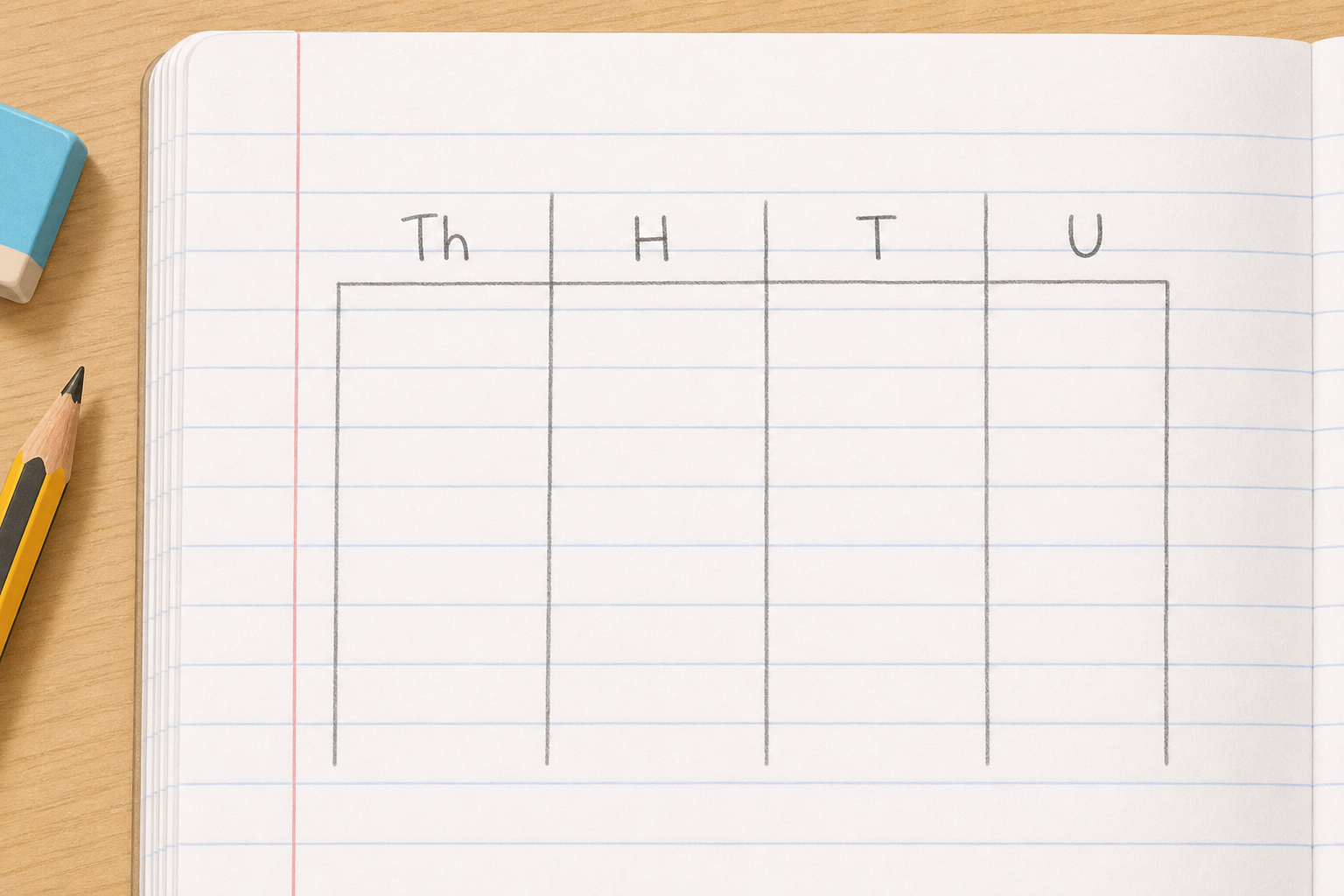 Illustration for Sketch the Columns in Your Copy