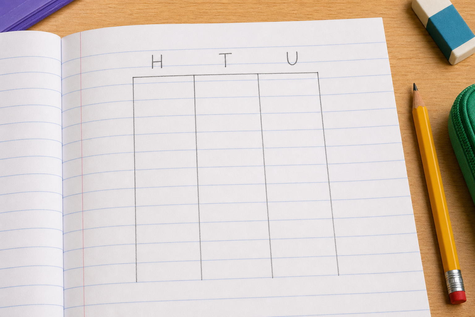 Illustration for Sketch the Columns in Your Copy
