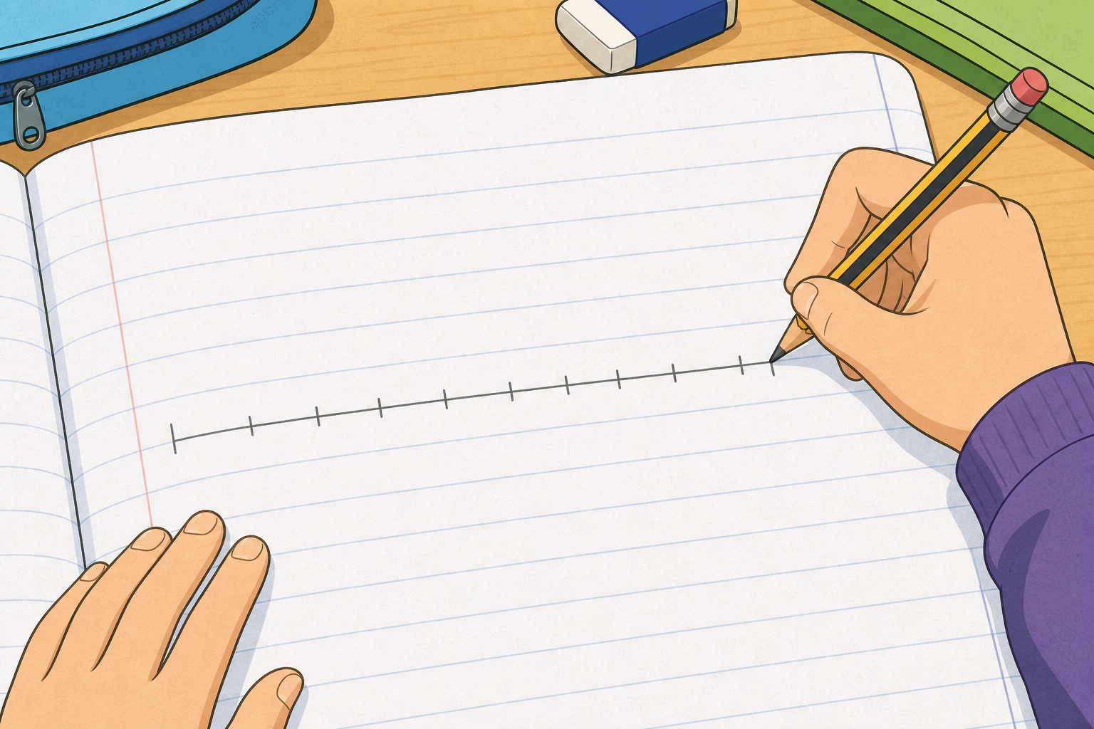 Illustration for Sketch the Line in Your Copy