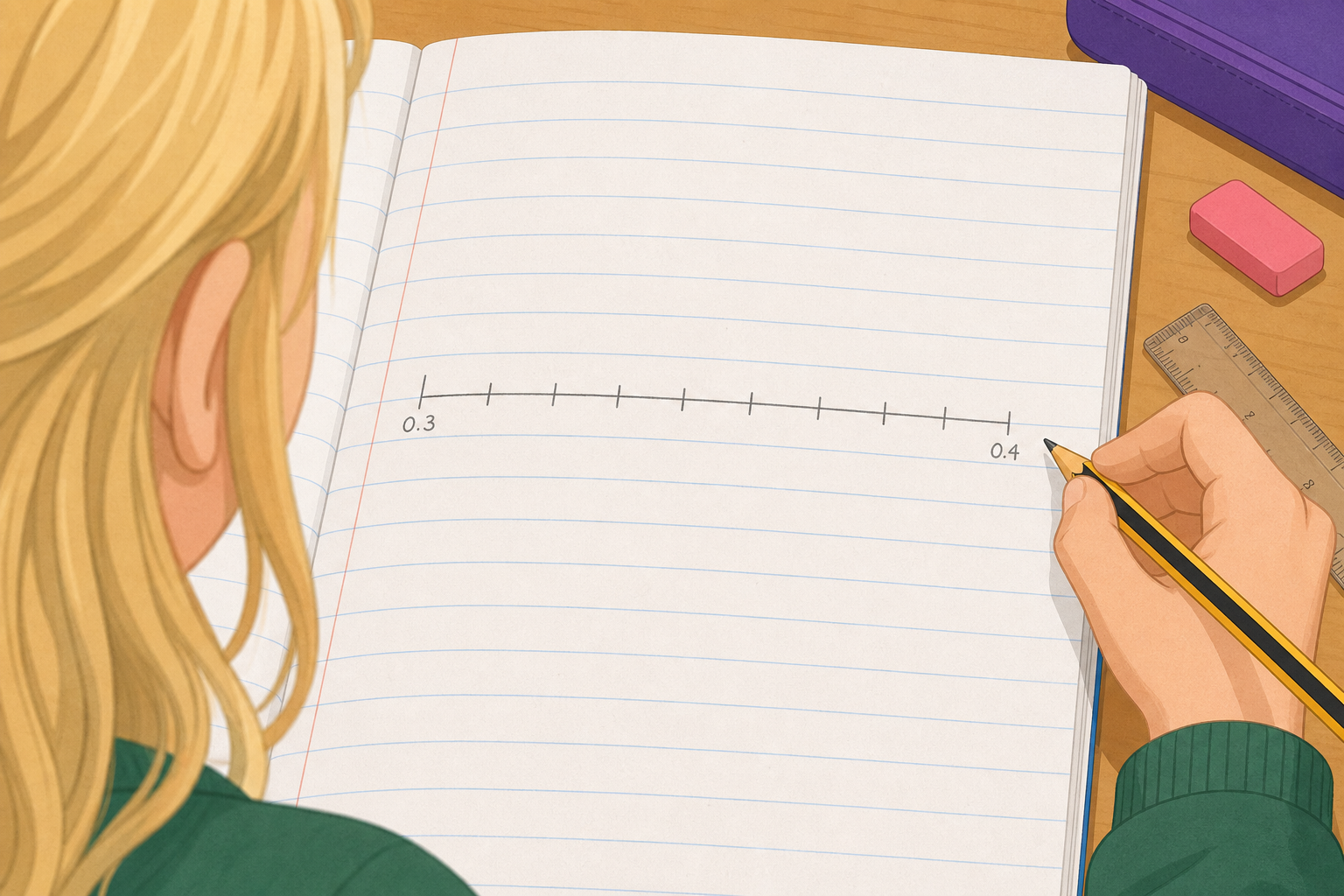 Illustration for Sketch the Line in Your Copy