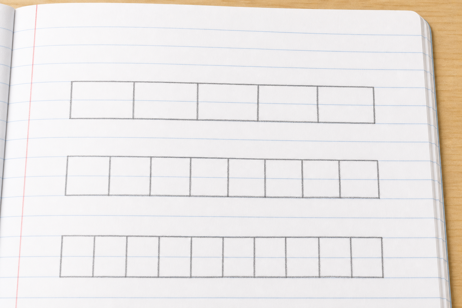 Illustration for Draw the Bars in Your Copy