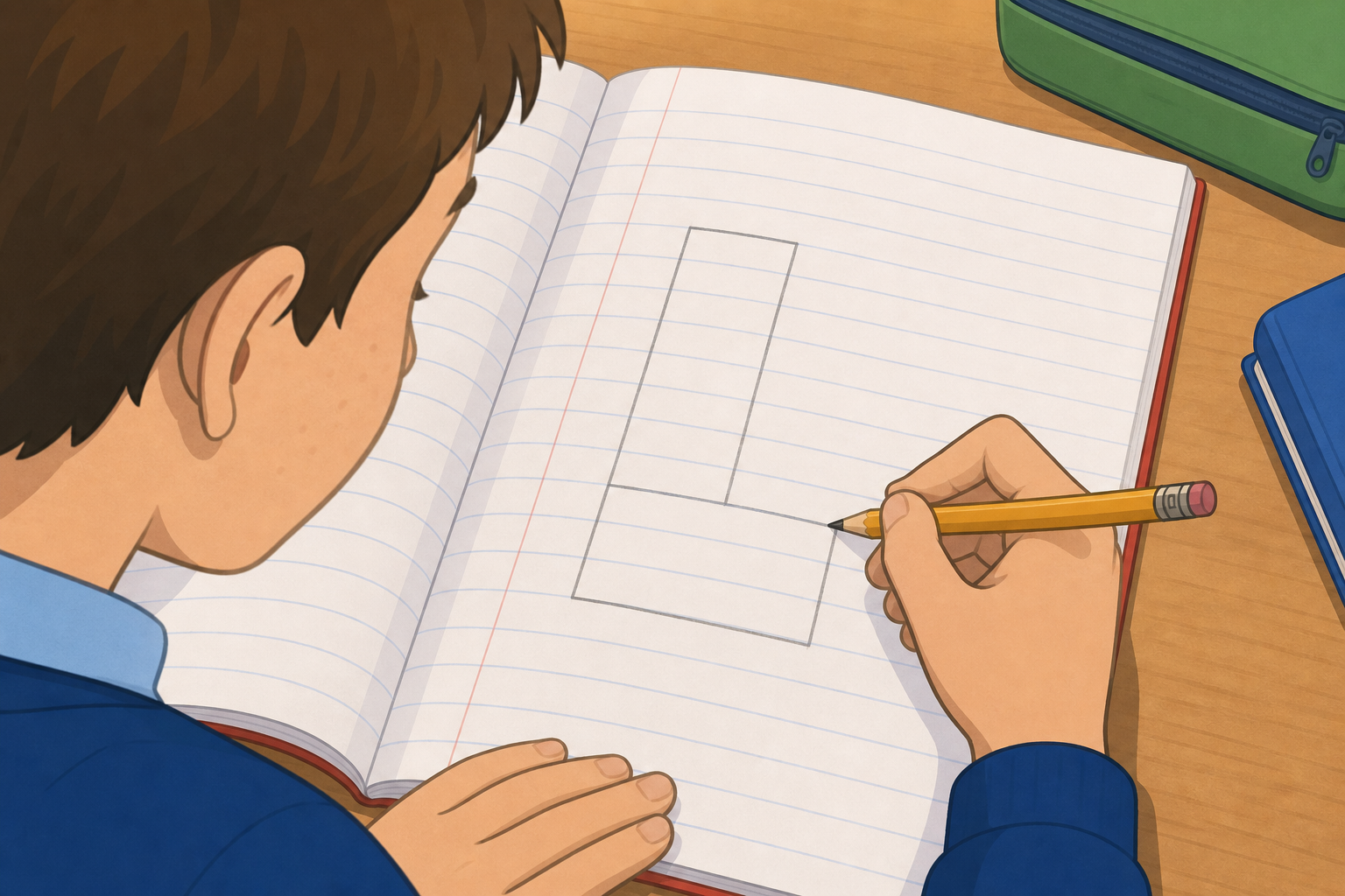 Illustration for Sketch the Split in Your Copy