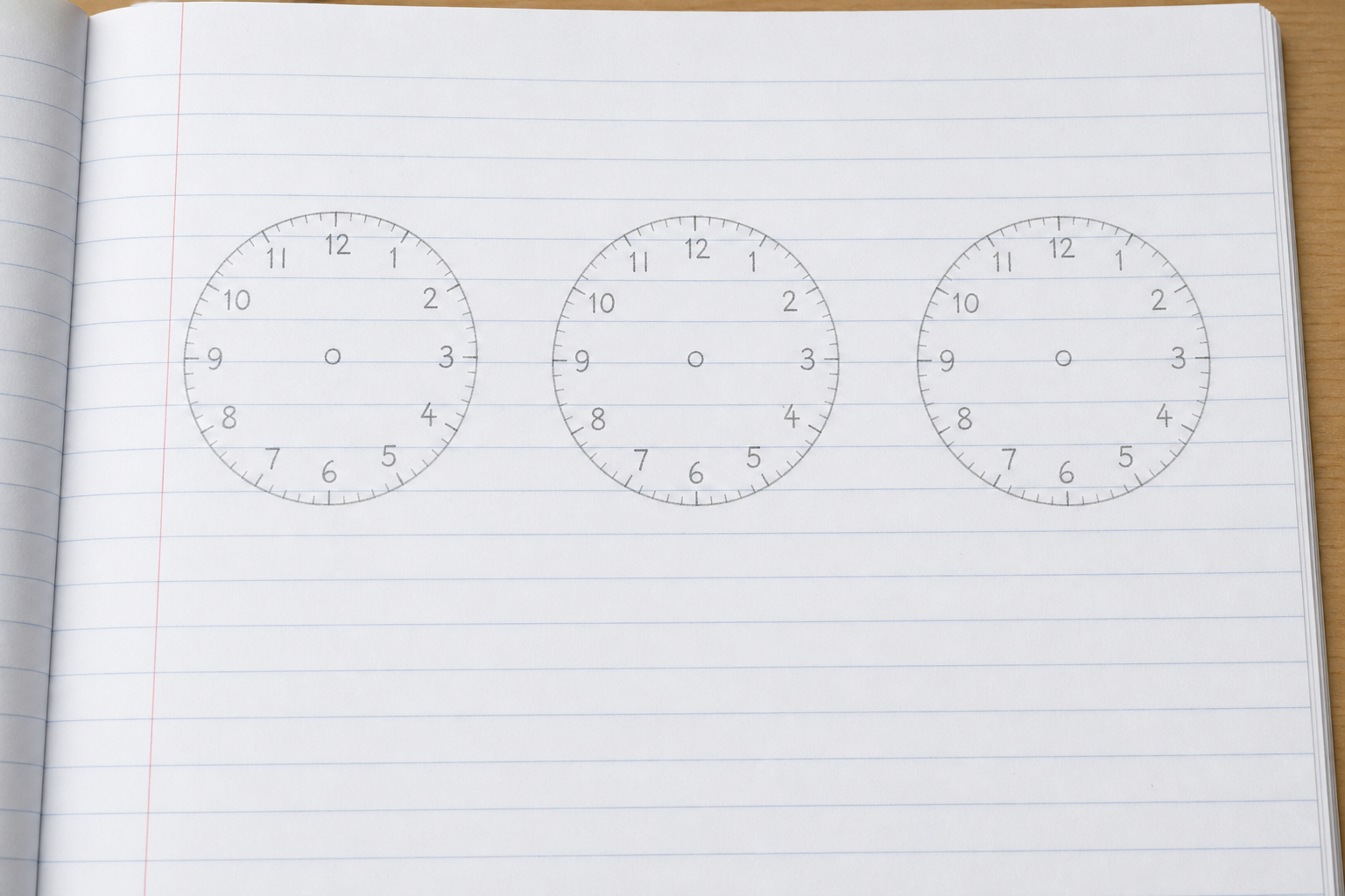 Illustration for Draw the Clocks in Your Copy