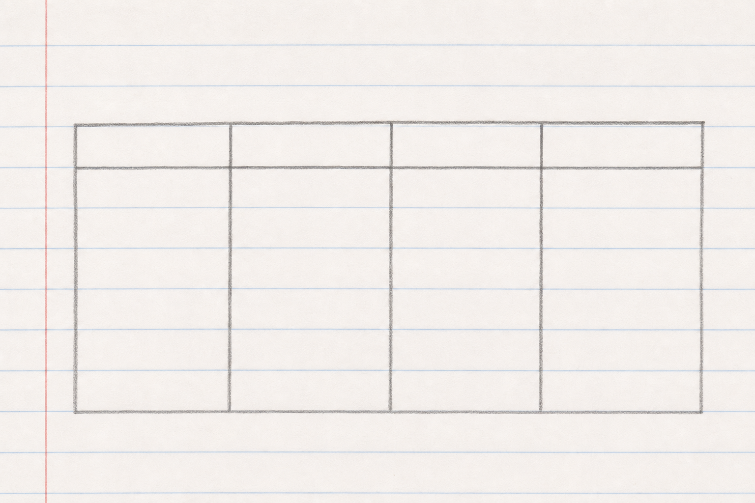 Illustration for Build Your Shape Table in Your Copy