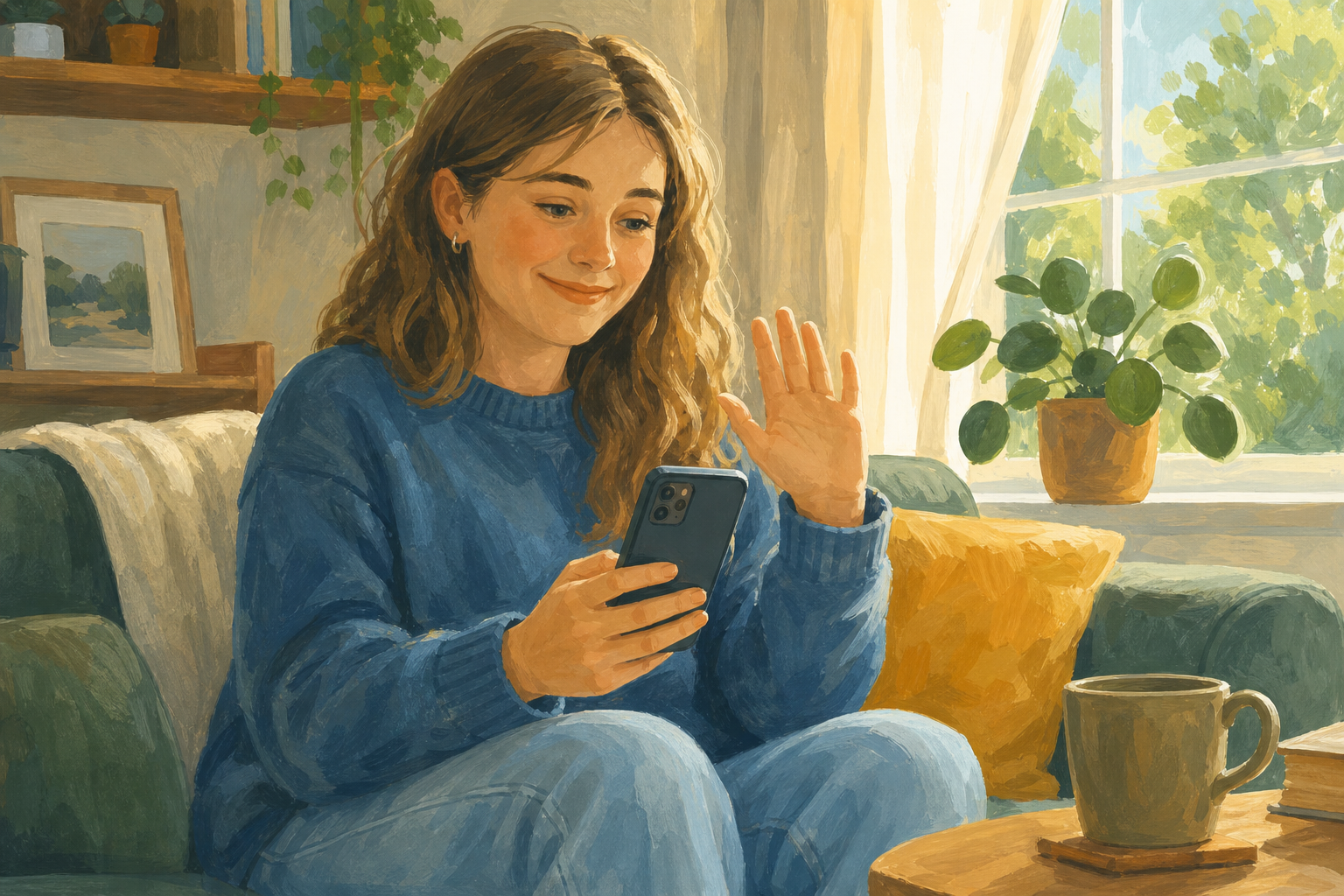 Illustration for Ending a call takes more than one word