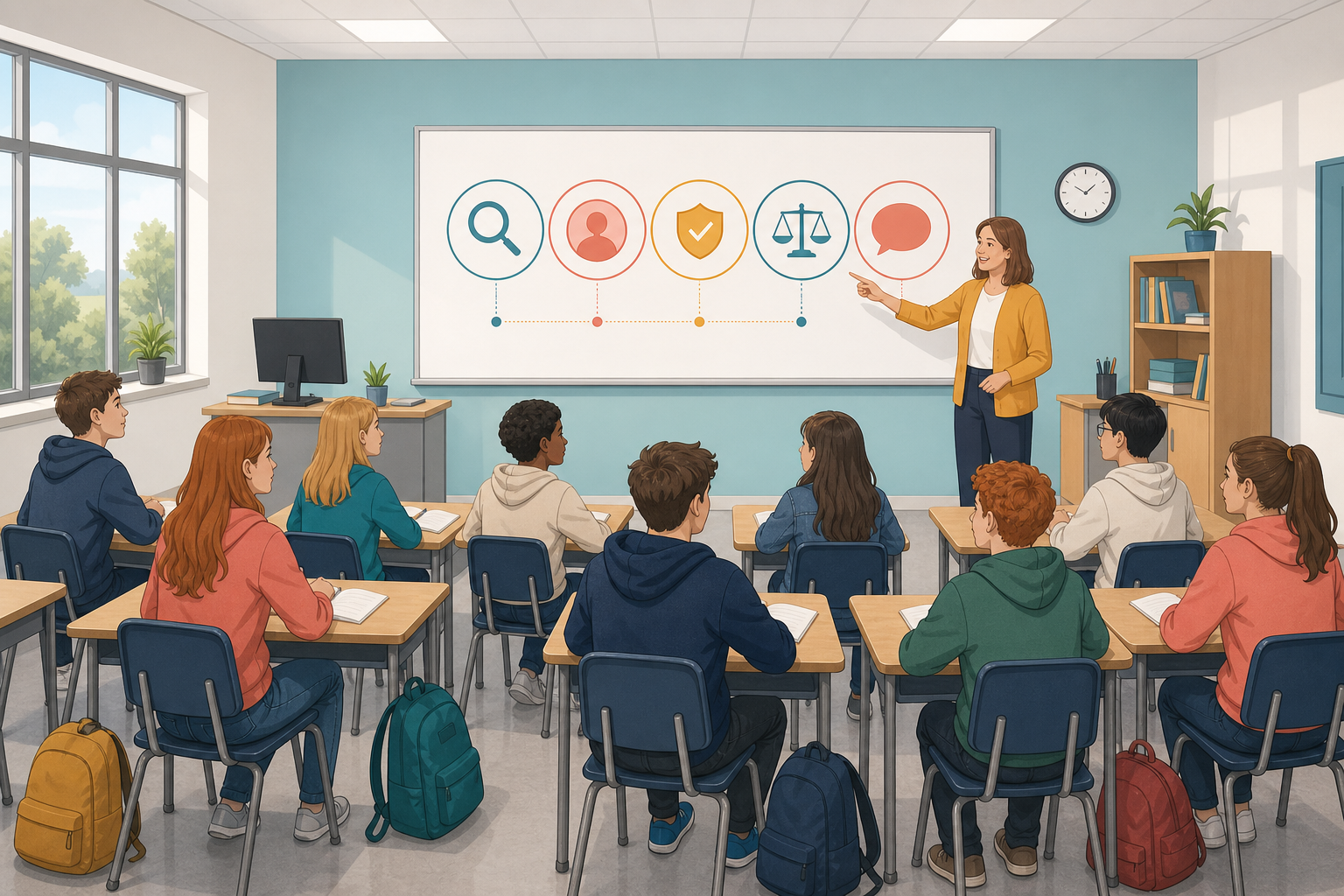 Illustration for Examine and discuss