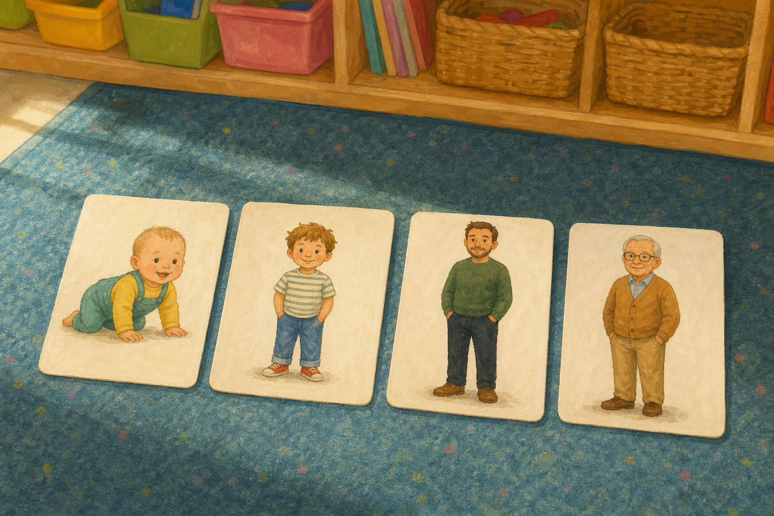 Illustration for Growing up words