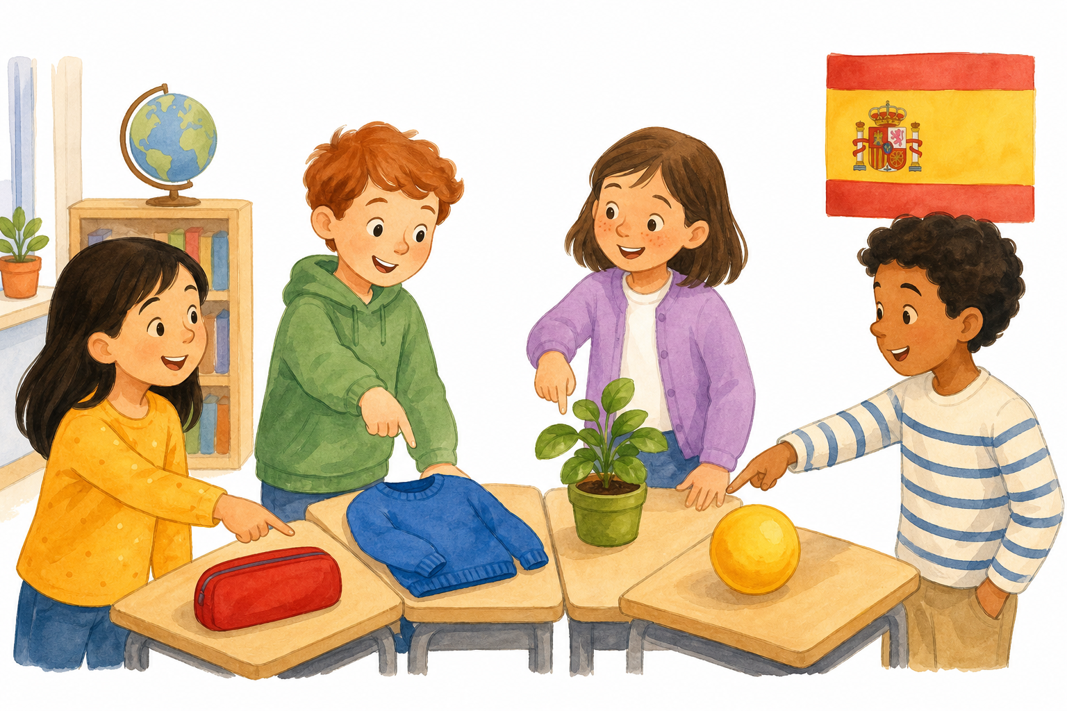 Illustration for Colours all around us