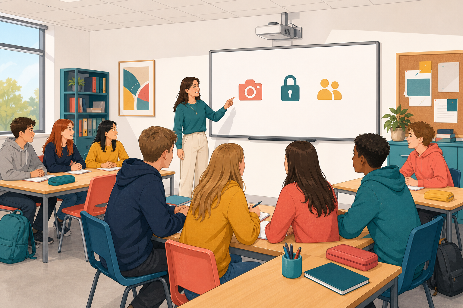 Illustration for Examine and discuss