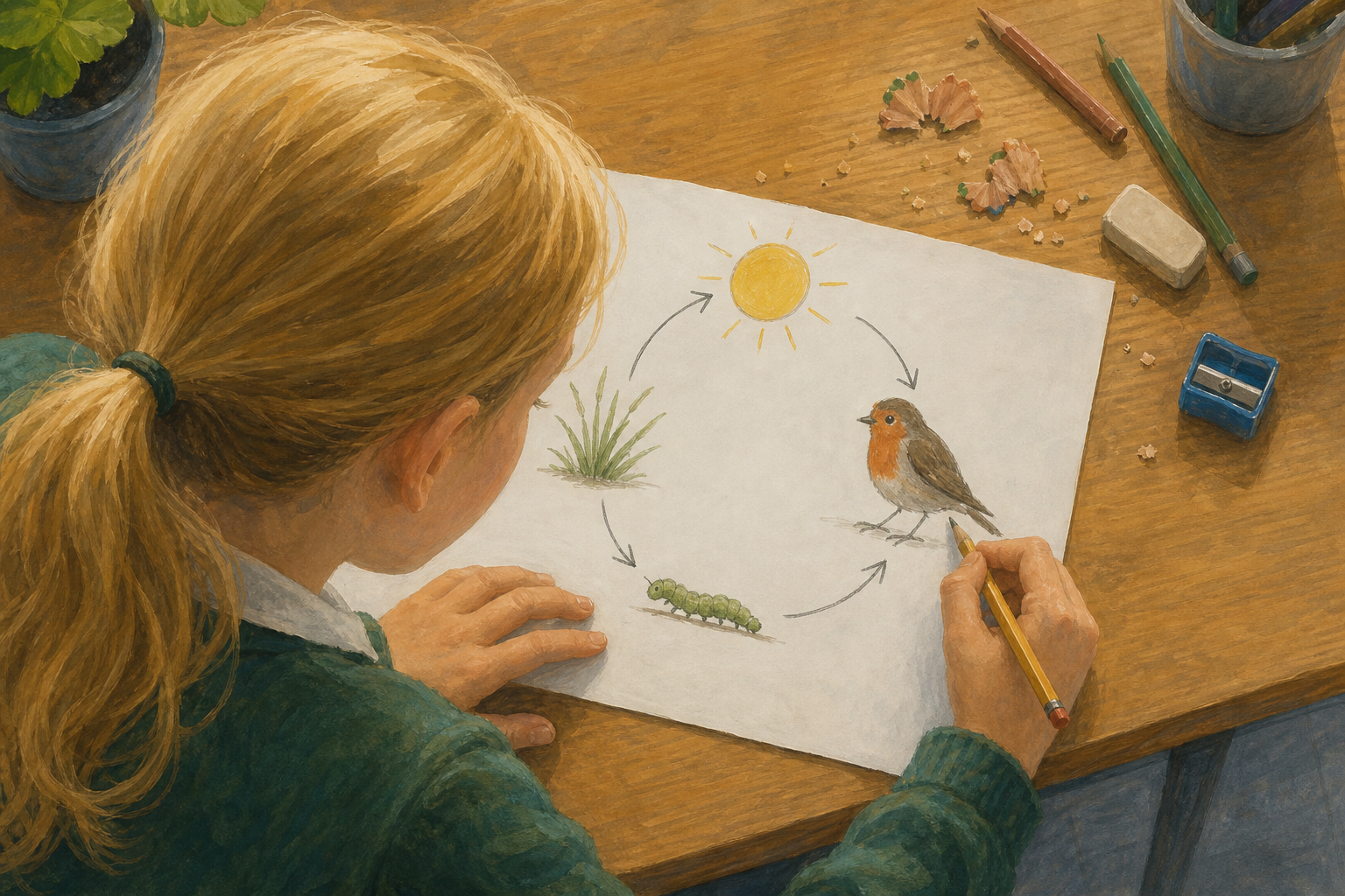 Illustration for Food web of our grounds