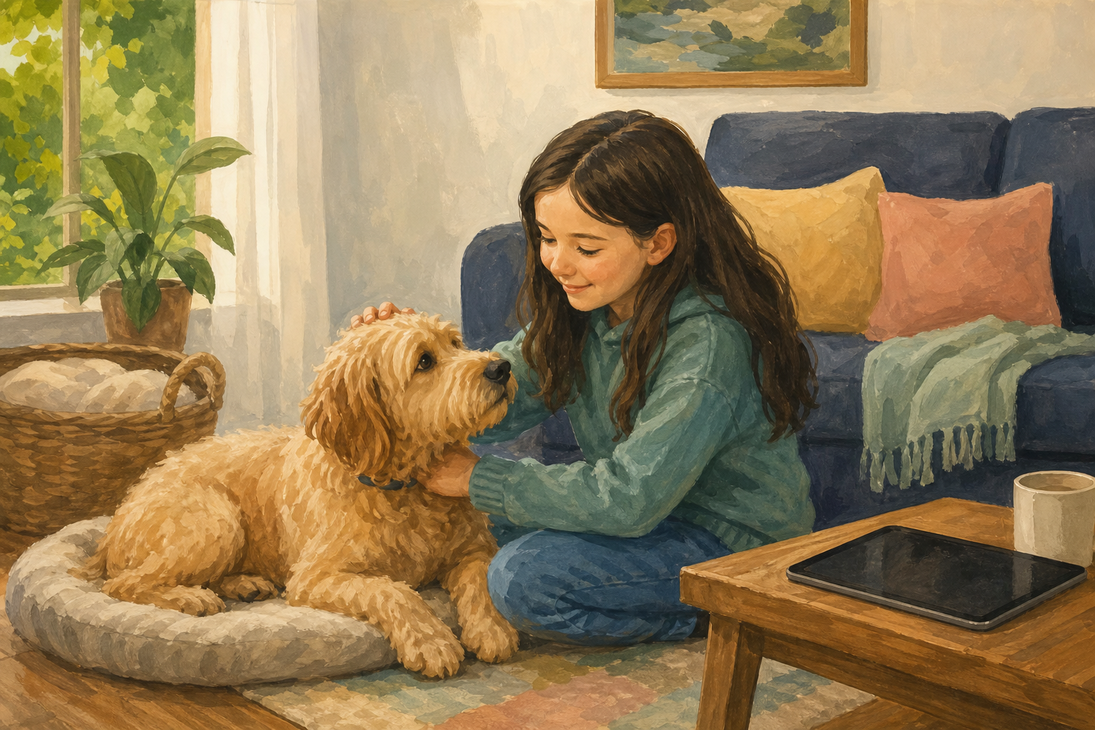 Illustration for Five words about a pet