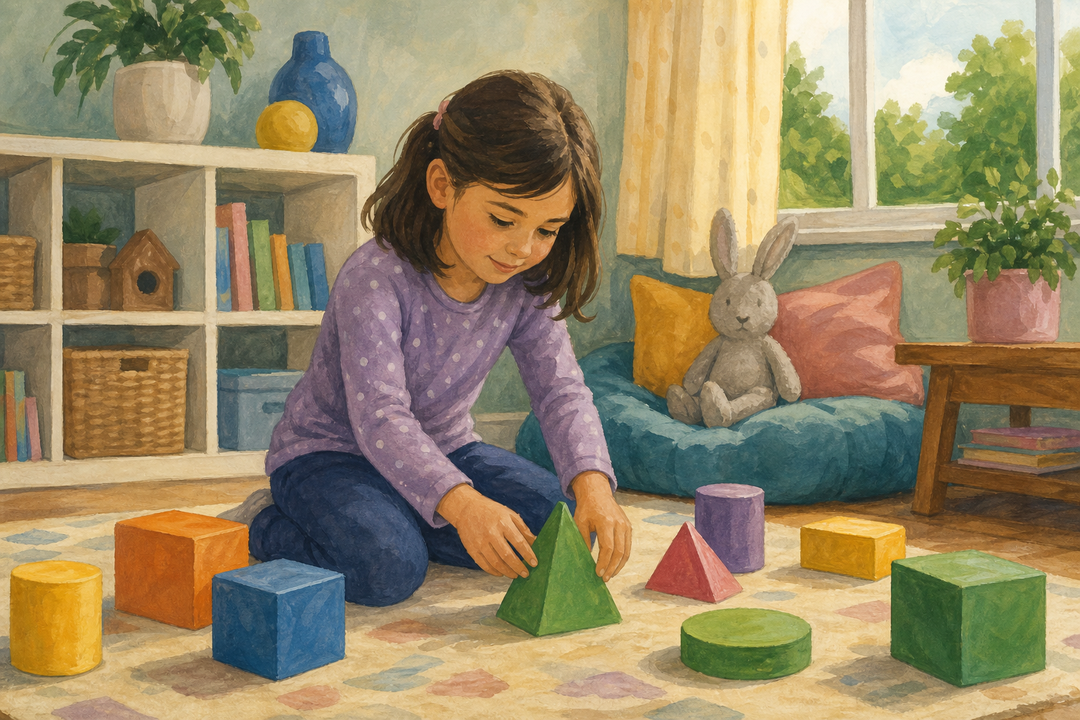 Illustration for Shapes all around us