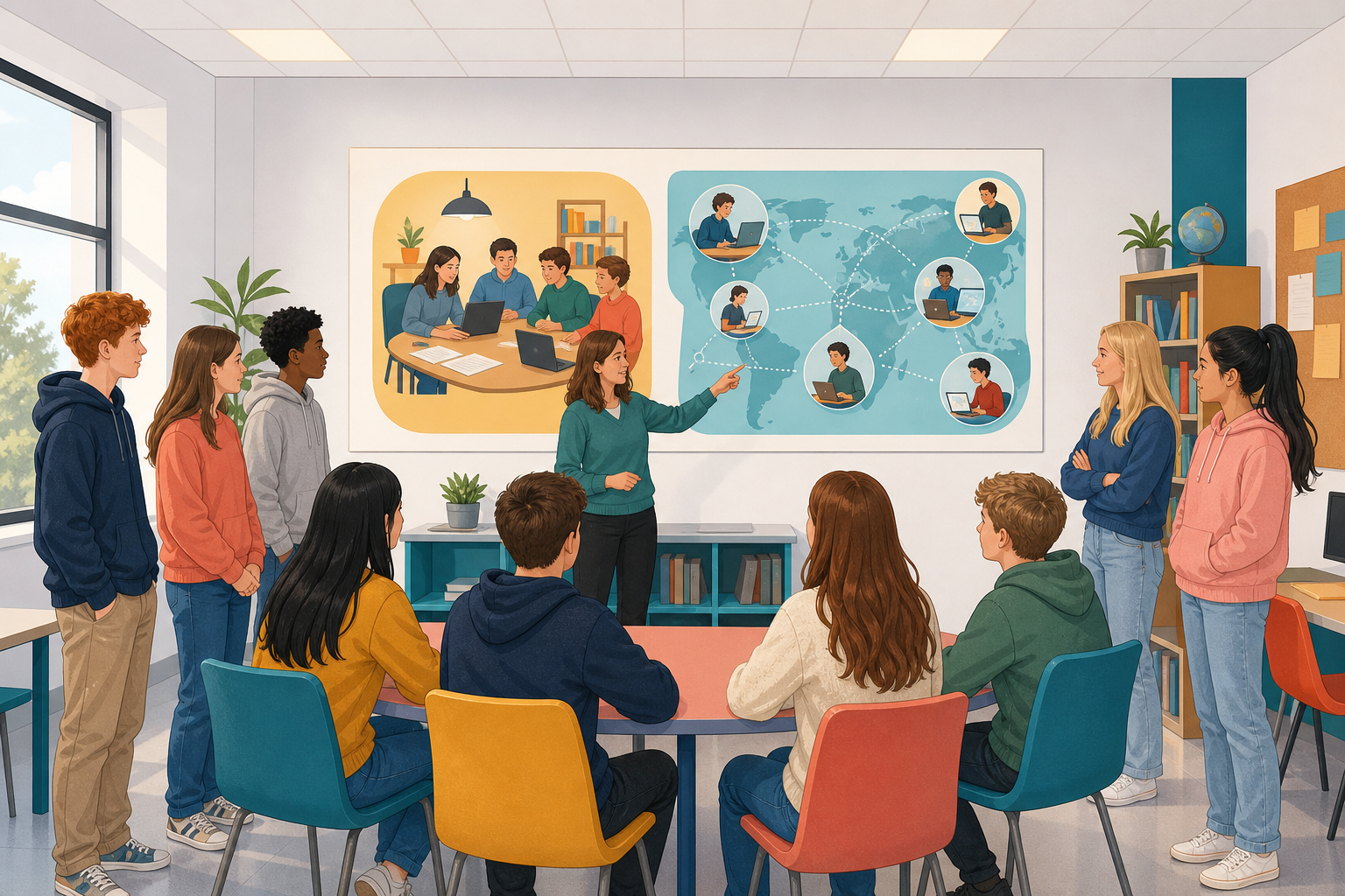 Illustration for Examine and discuss
