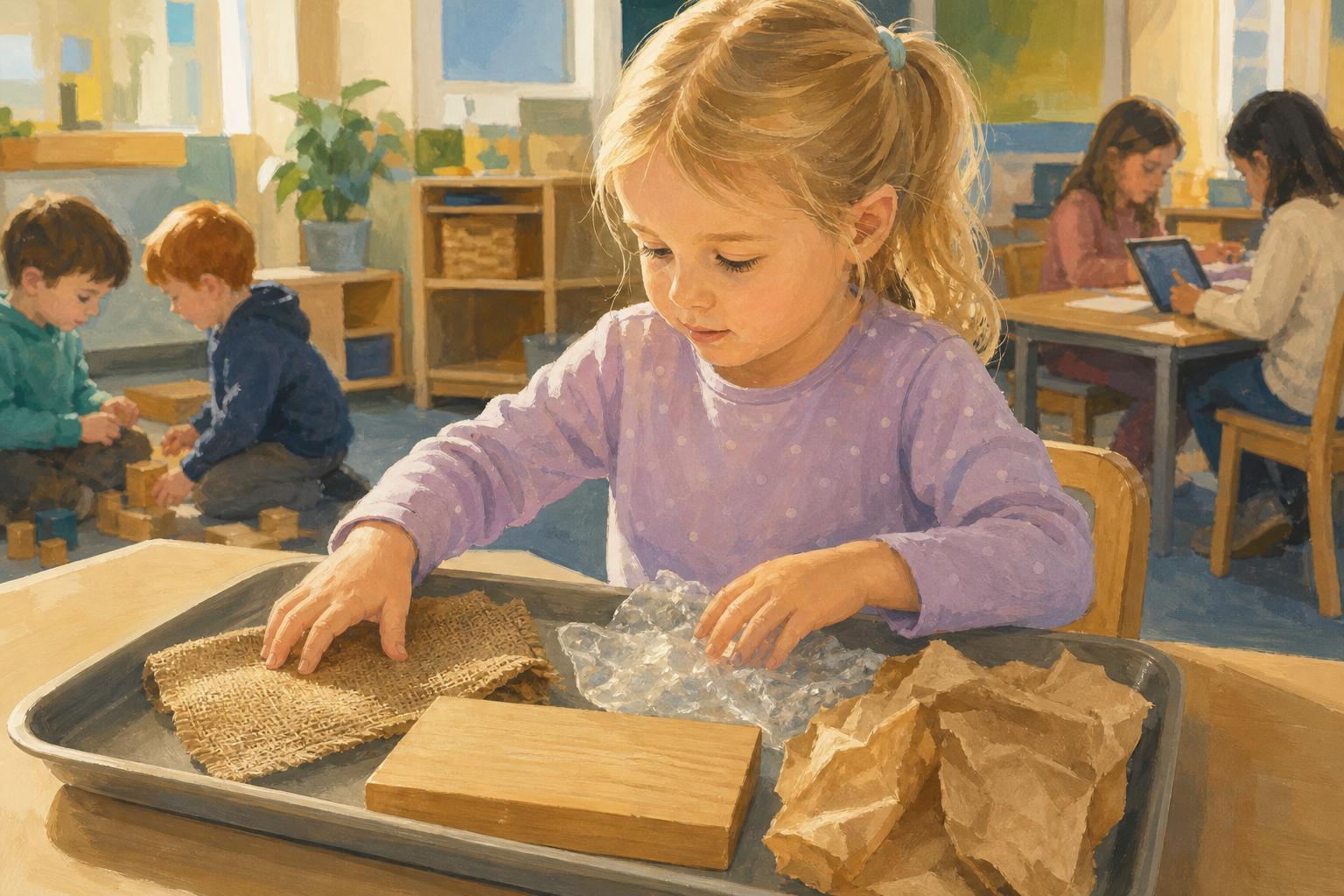 Illustration for Feel the materials