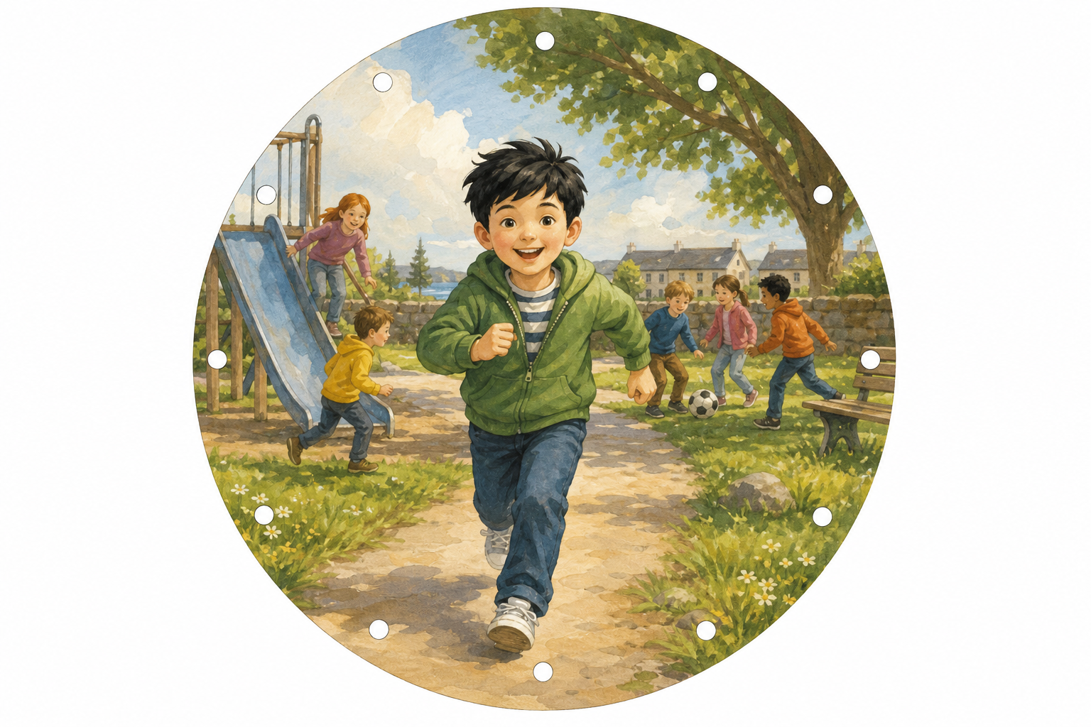 Illustration for Clock face or train board