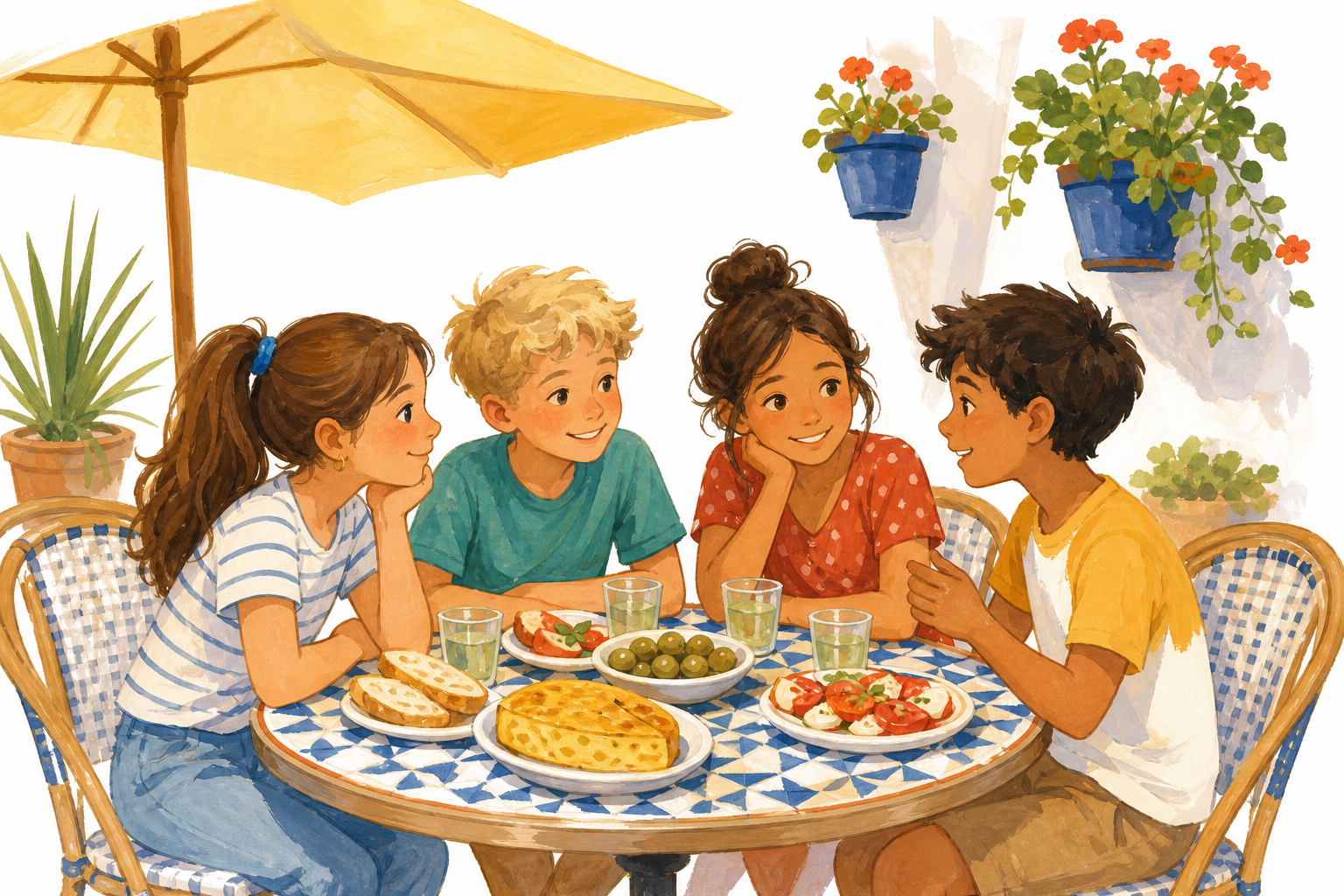 Illustration for If you could not read the menu