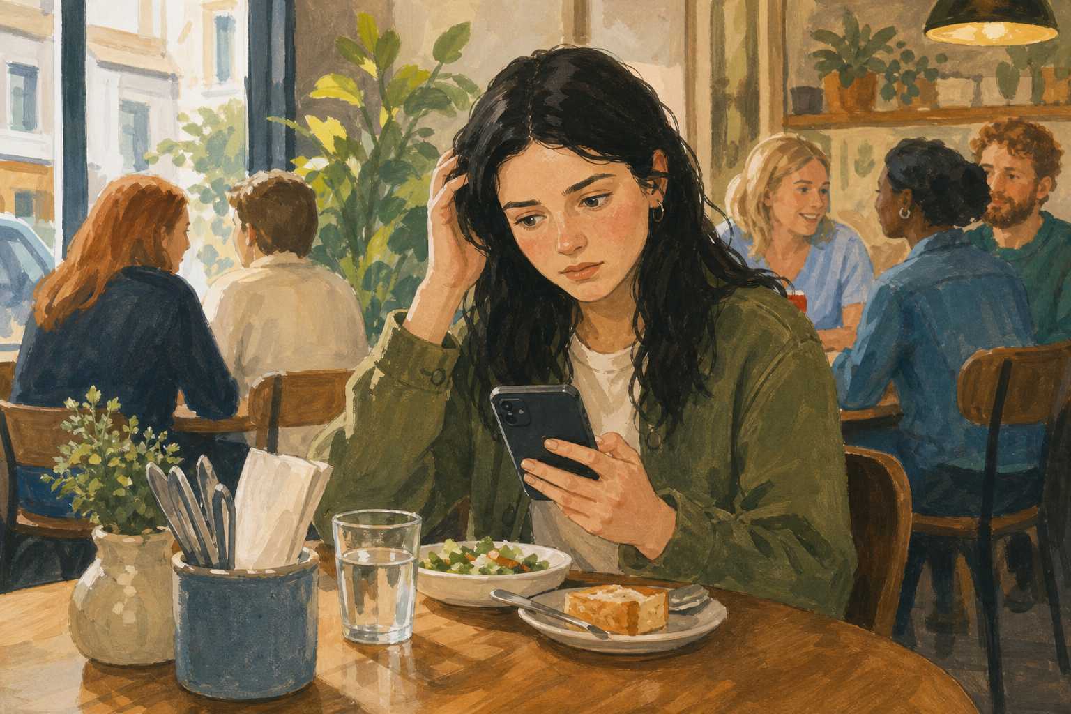 Illustration for If you could not read the menu