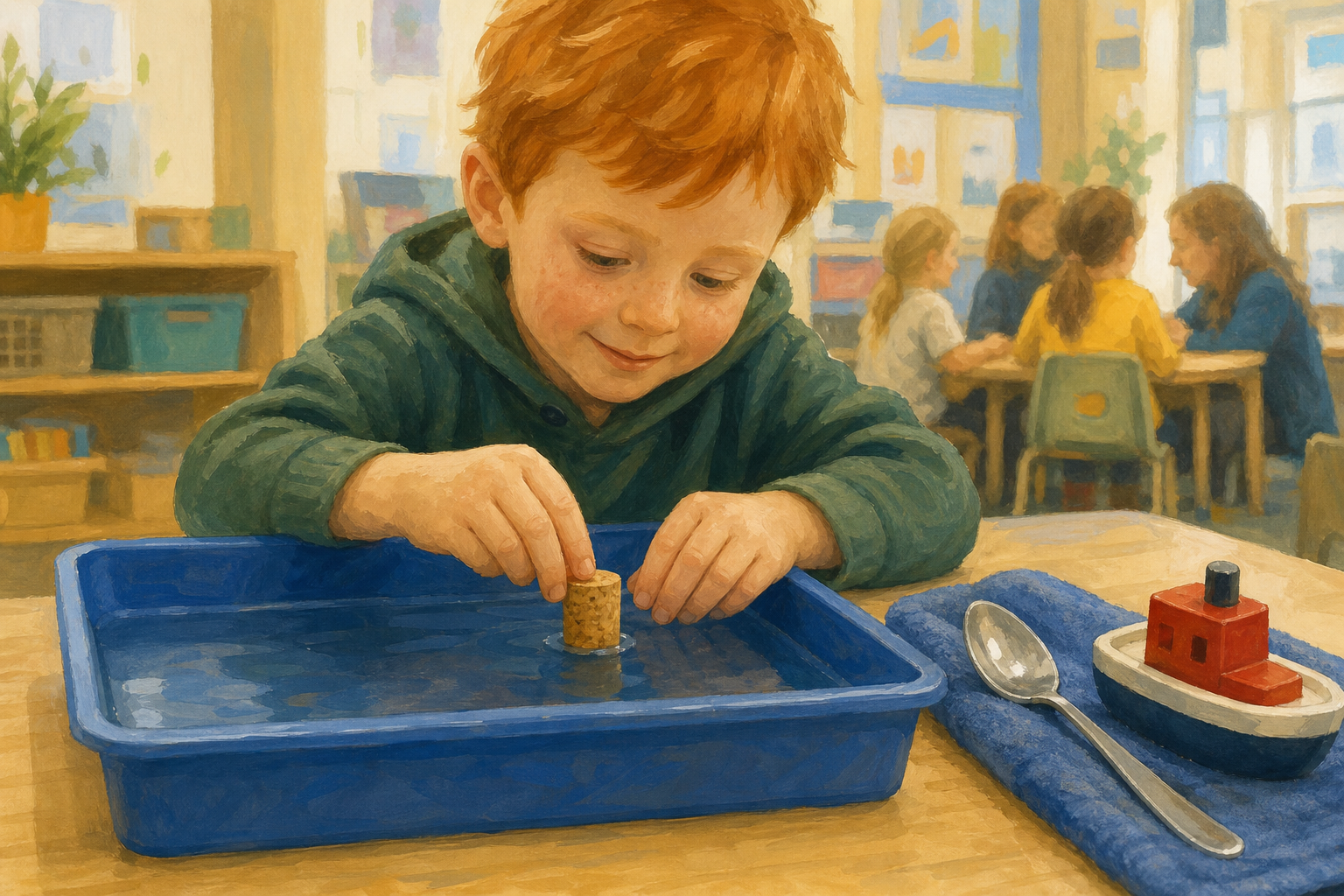 Illustration for Water tray play