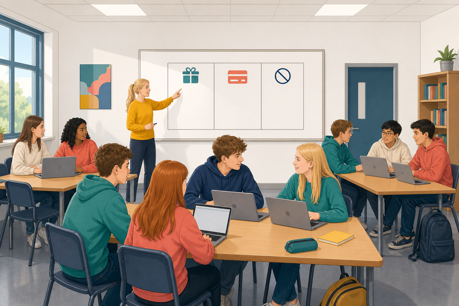 Illustration for Examine and discuss