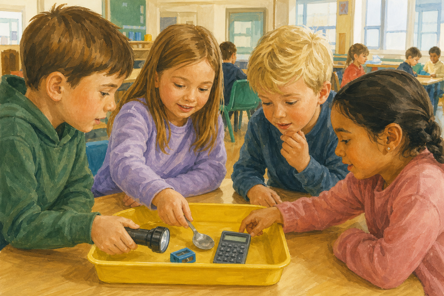 Illustration for Handle the tray