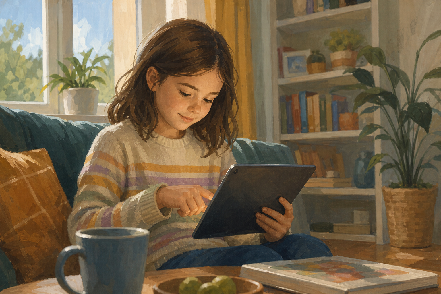 Illustration for Touch and name