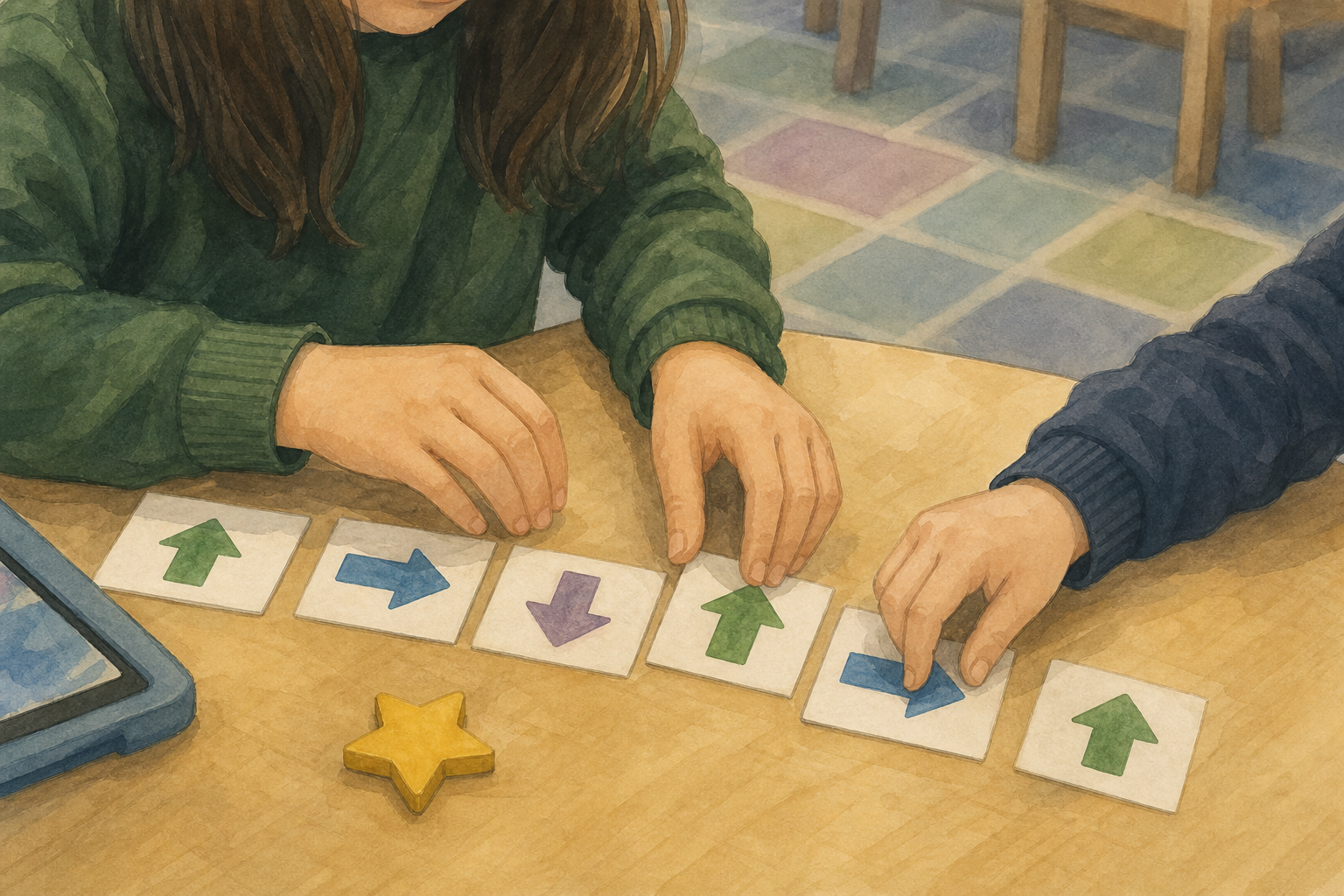 Illustration for Direct the robot teacher