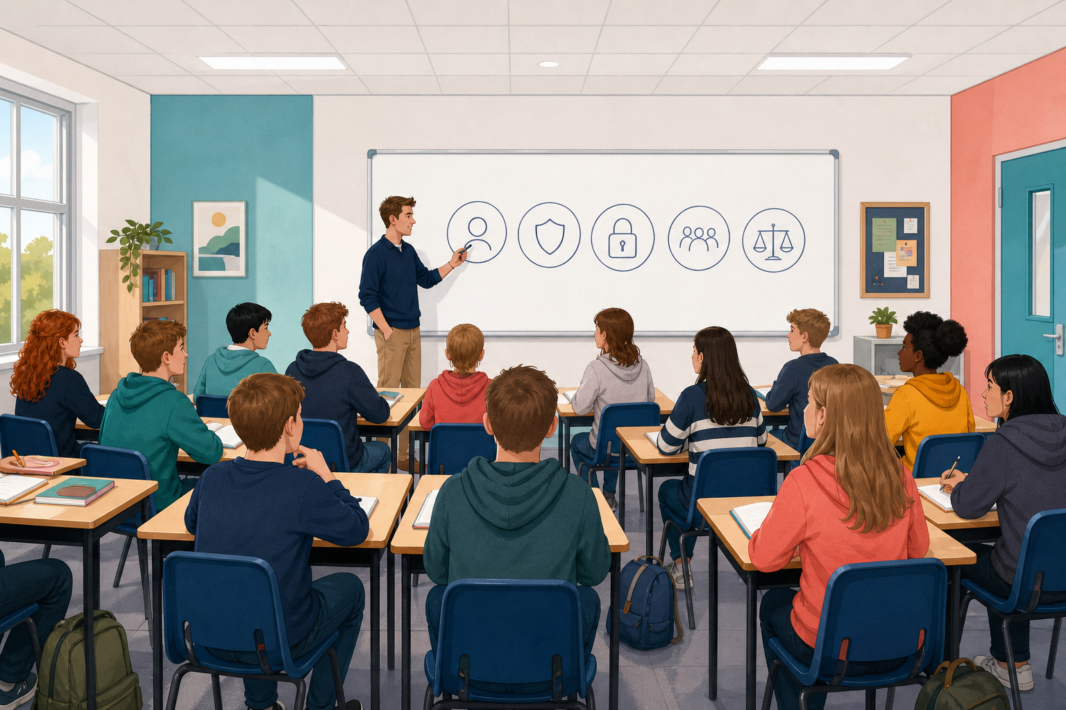 Illustration for Examine and discuss