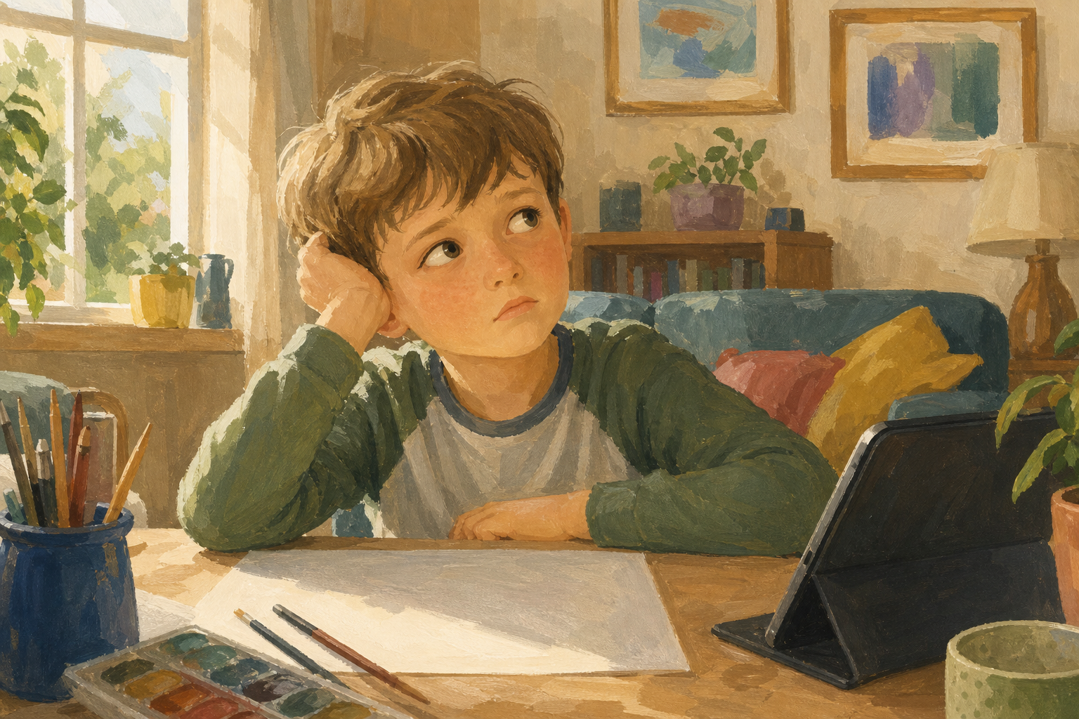 Illustration for No pencil, what now?