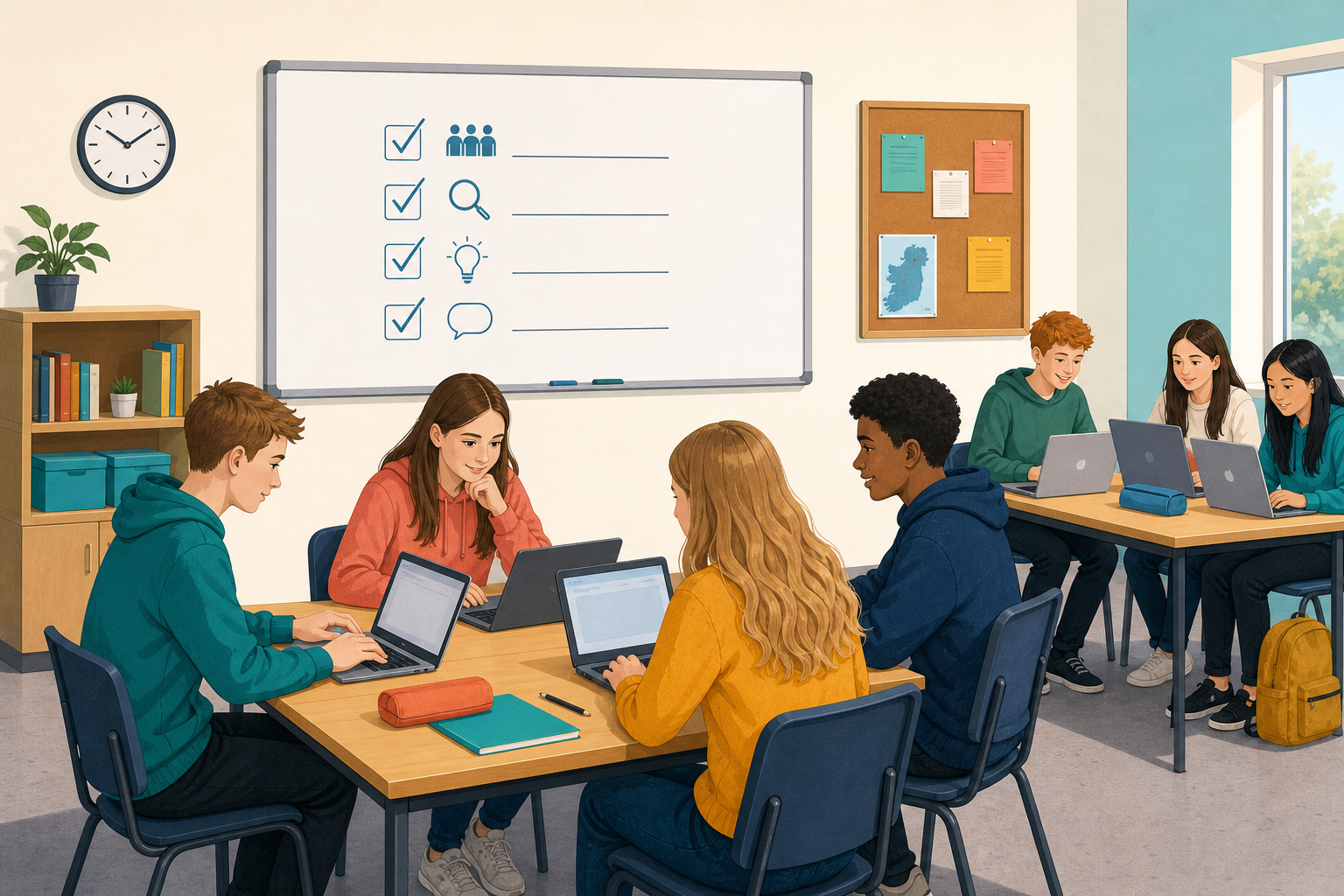 Illustration for Examine and discuss