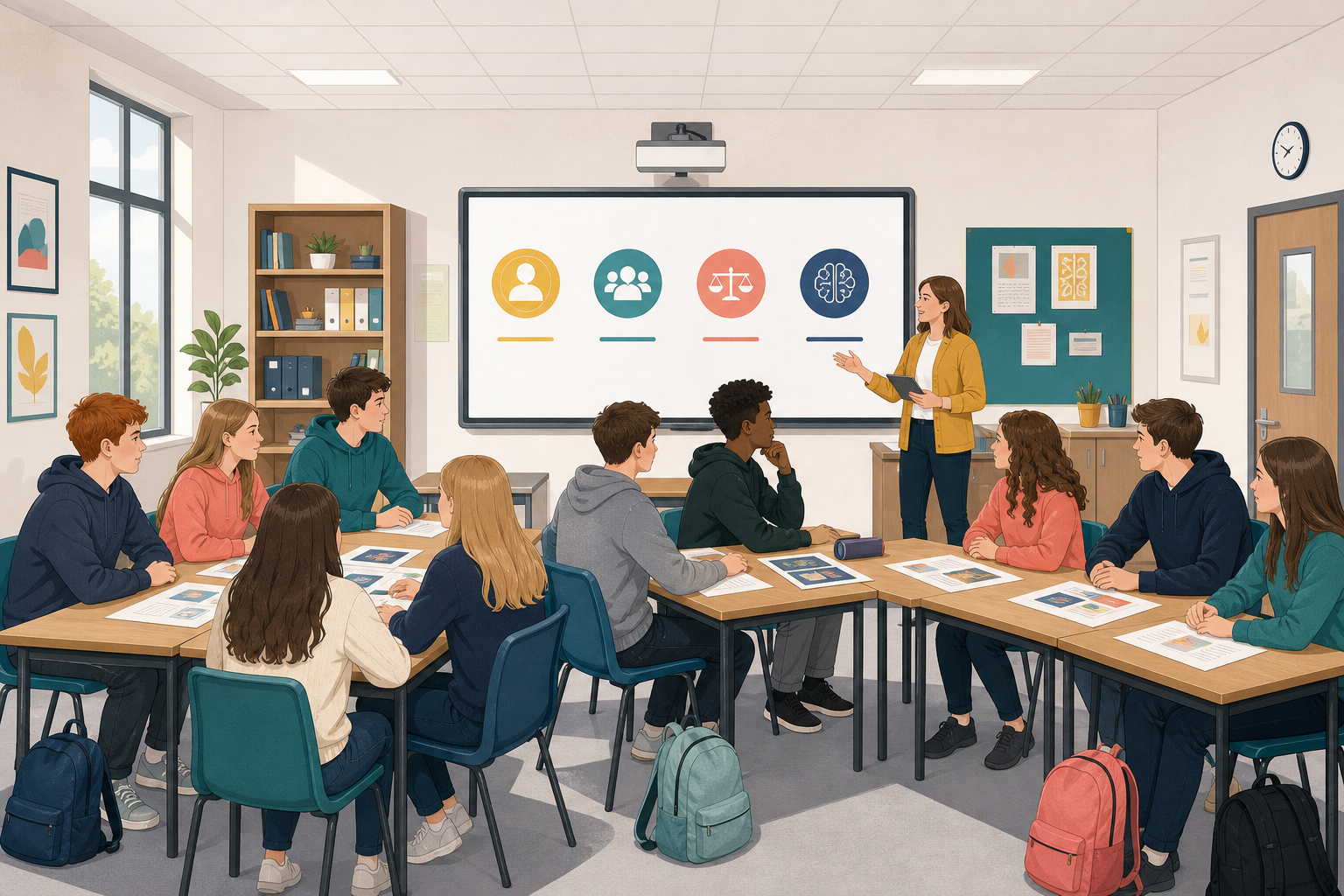 Illustration for Examine and discuss