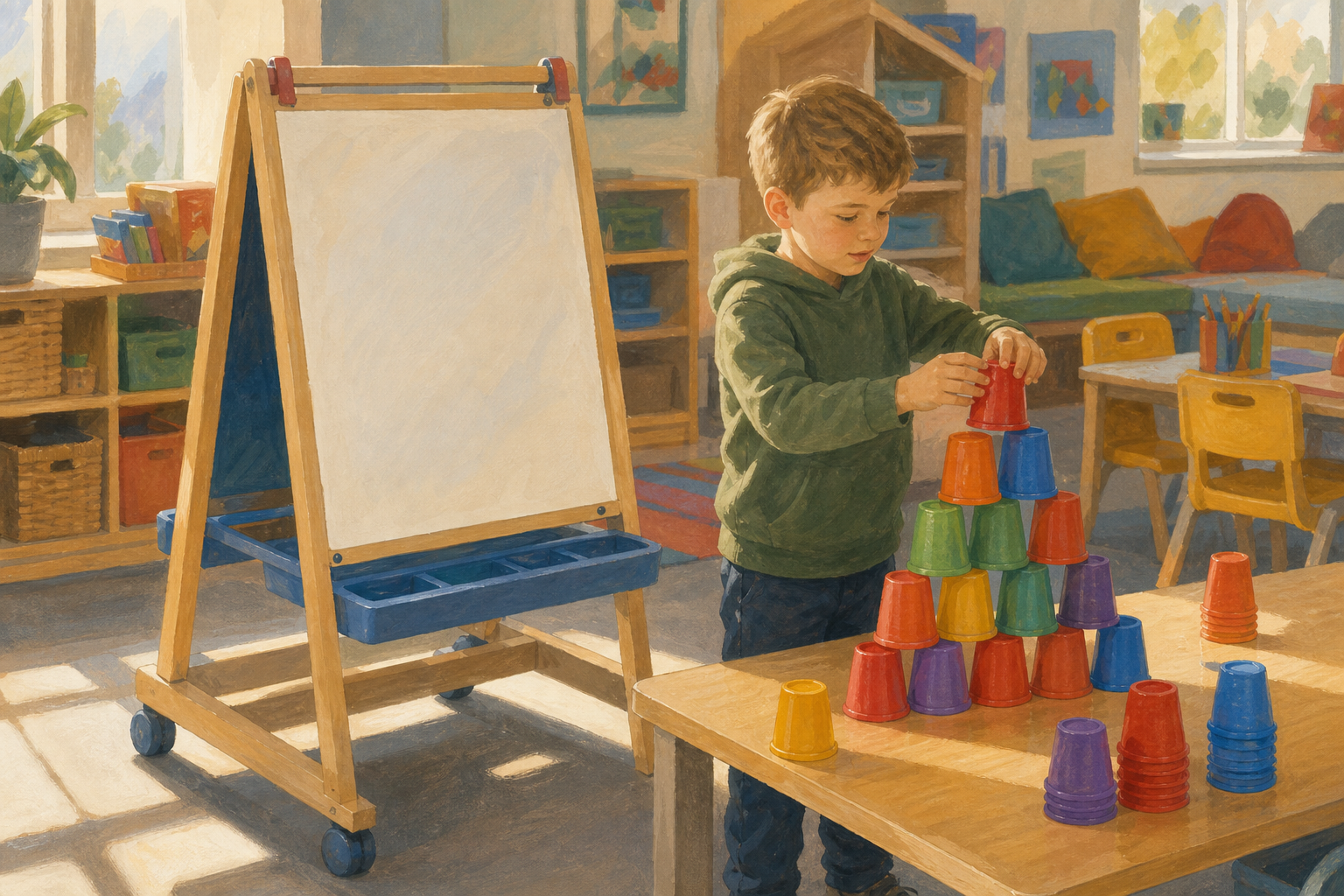 Illustration for Wide feet all around us