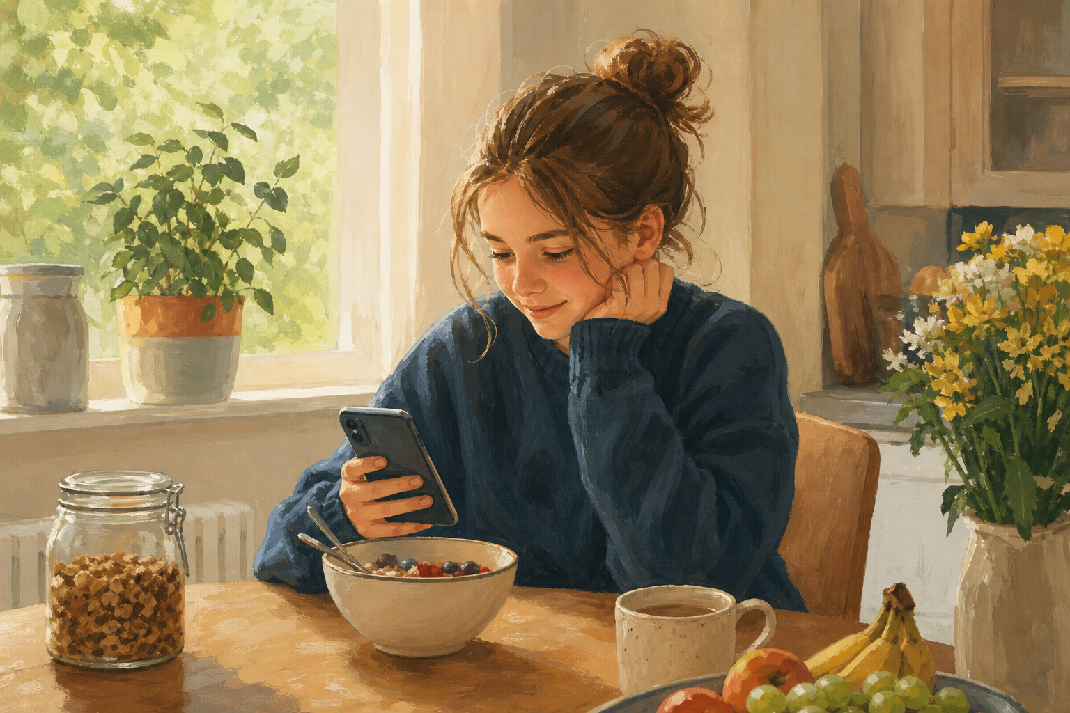 Illustration for Breakfast and every day