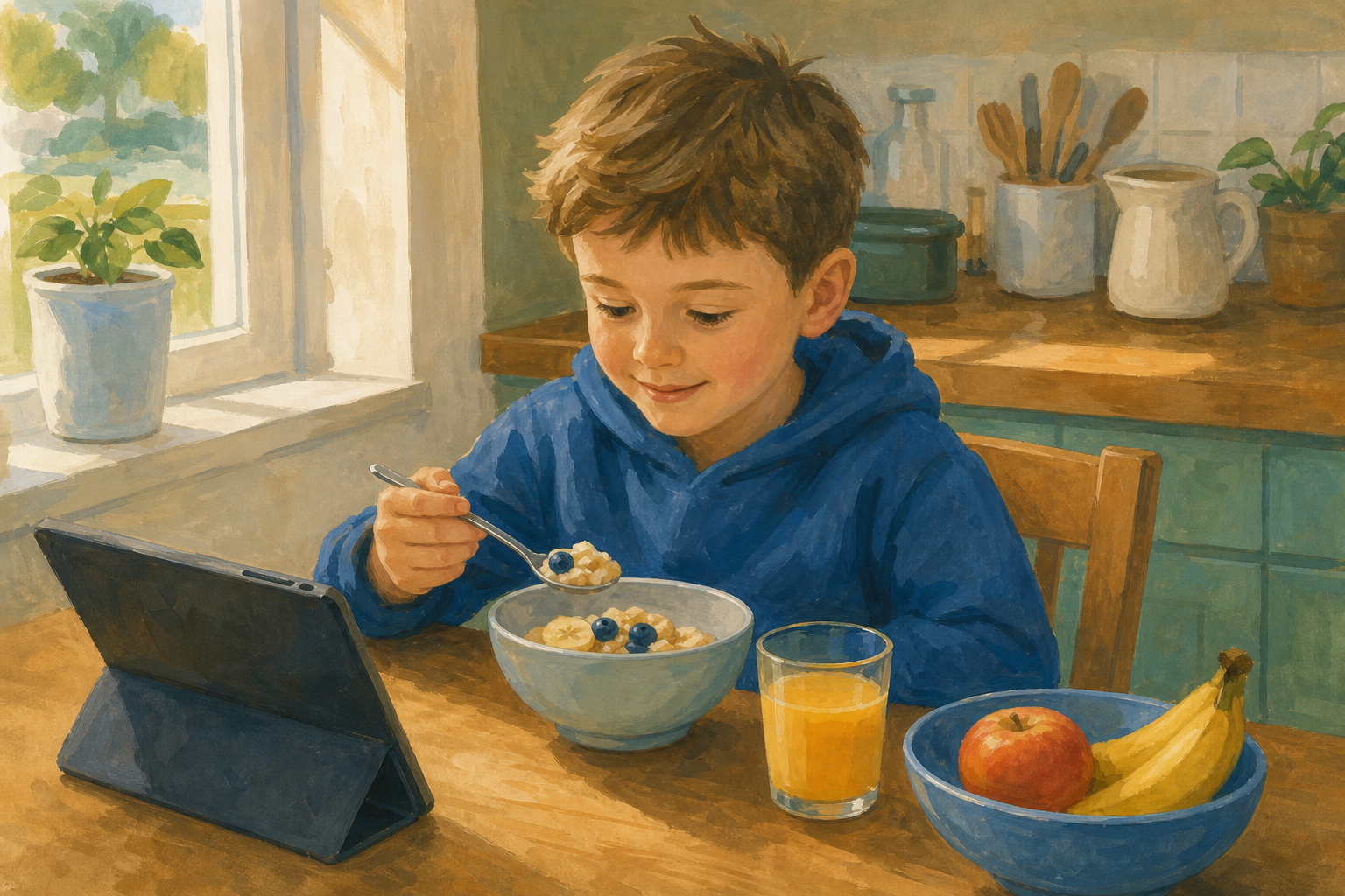 Illustration for Breakfast in one sentence