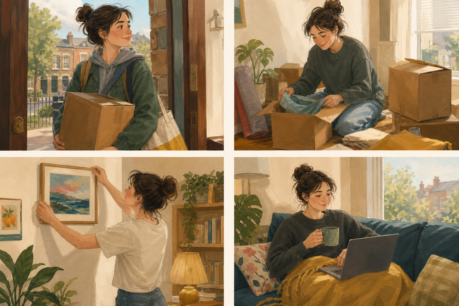 Illustration for Four moves in one order