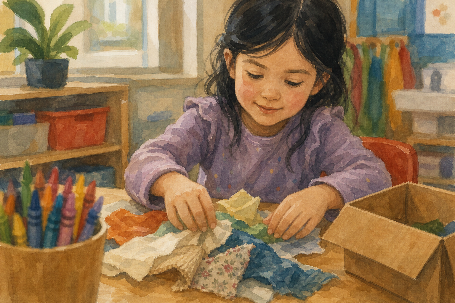 Illustration for Feel the cosy materials