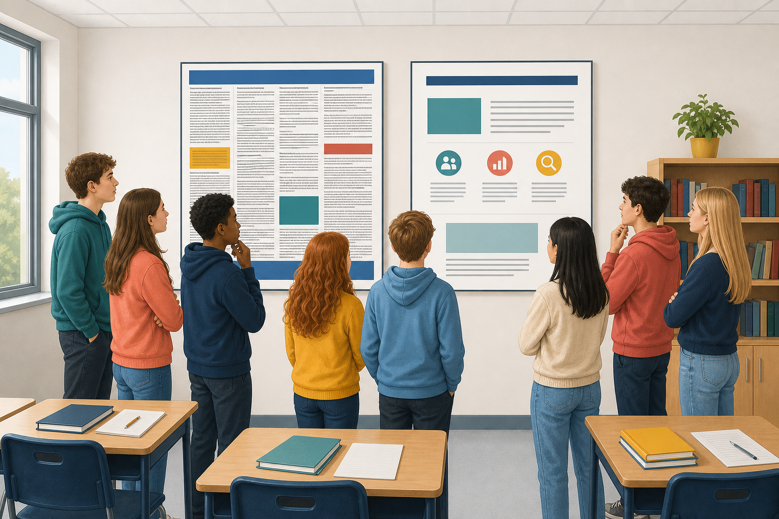 Illustration for Examine and discuss