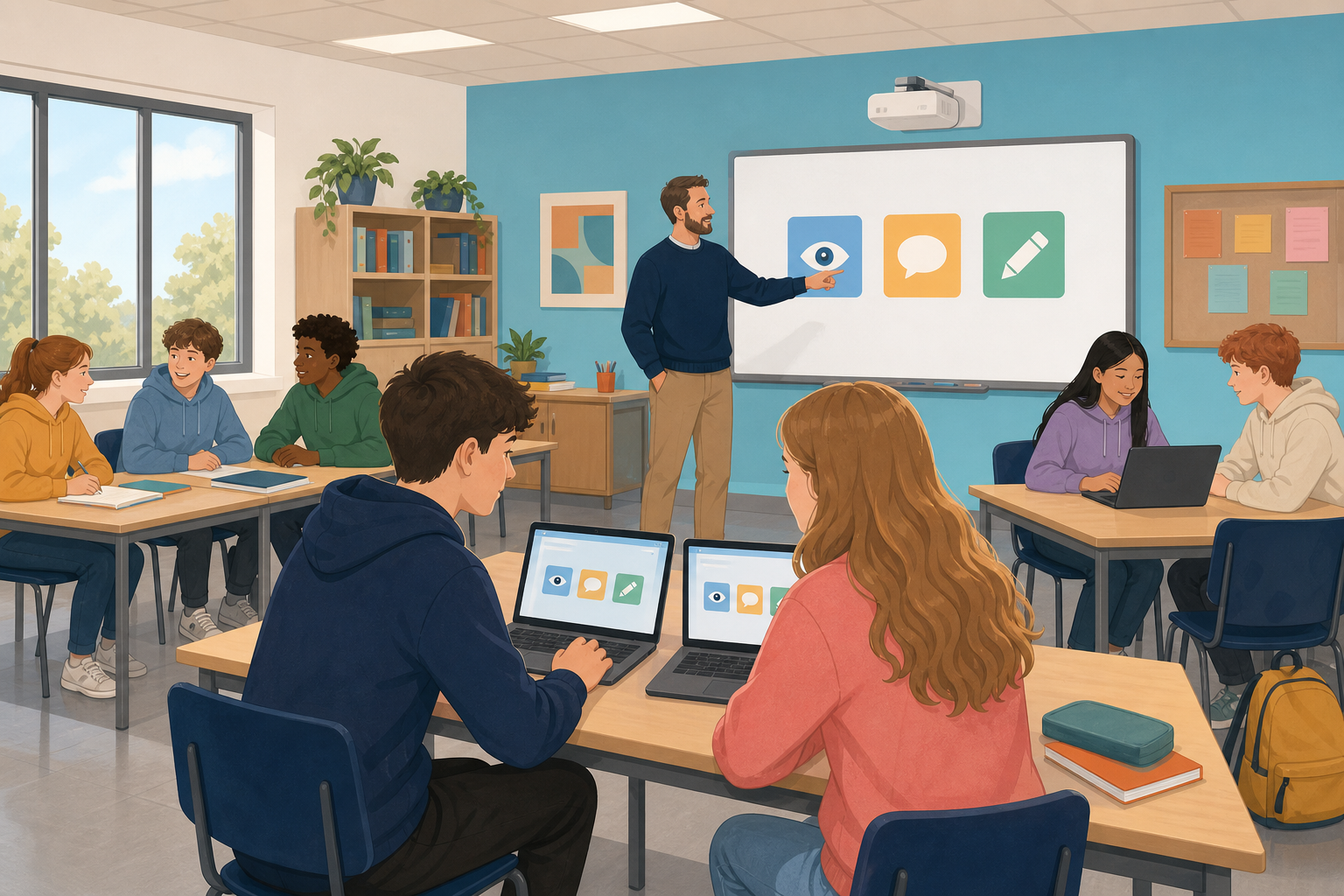Illustration for Examine and discuss