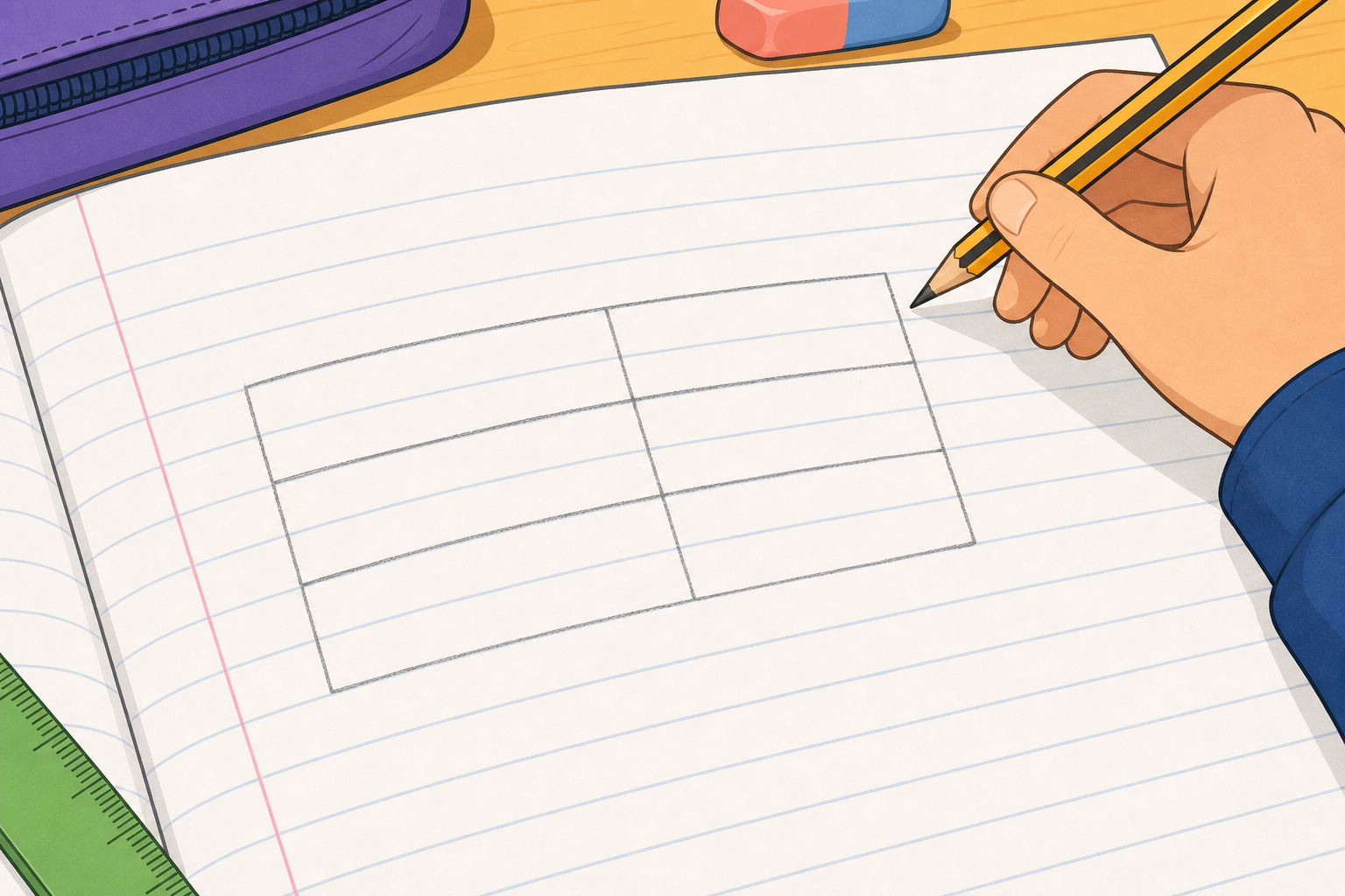 Illustration for Build the Table in Your Copy