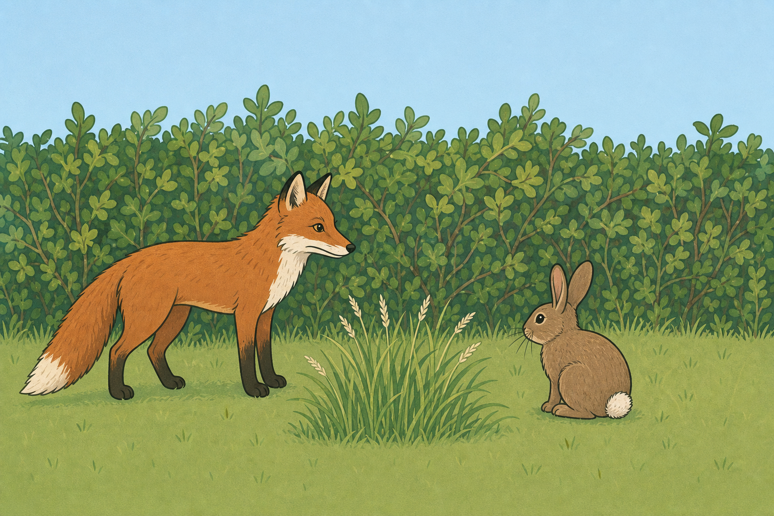 The hedgerow animals and plant the whole lesson is built around